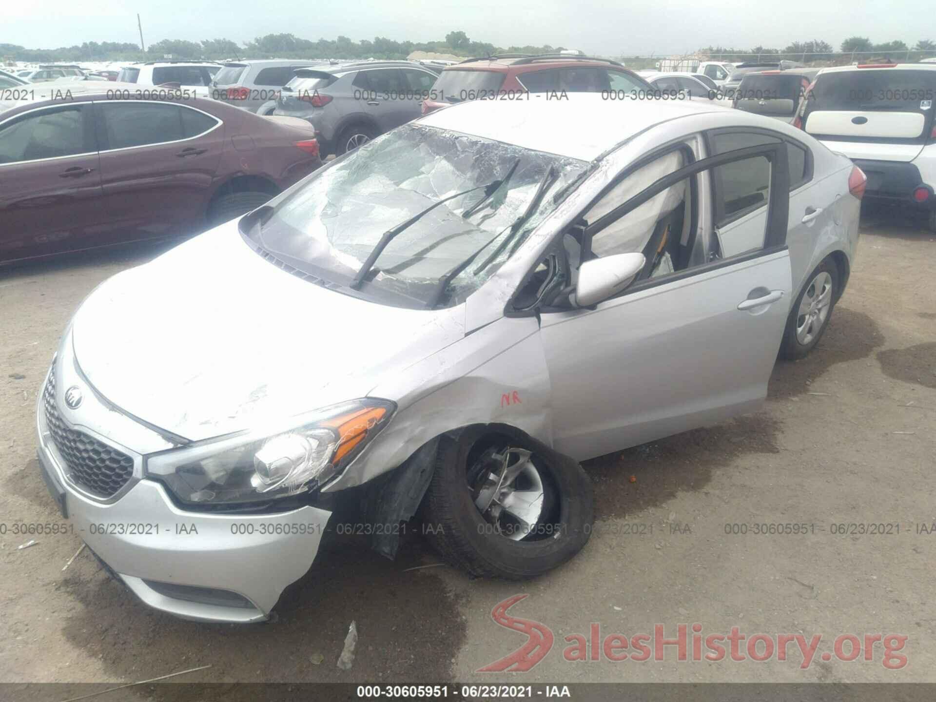 KNAFX4A69G5522698 2016 KIA FORTE