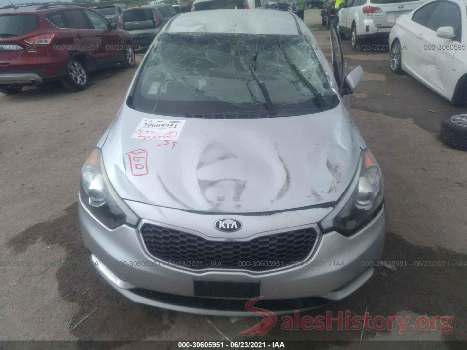 KNAFX4A69G5522698 2016 KIA FORTE