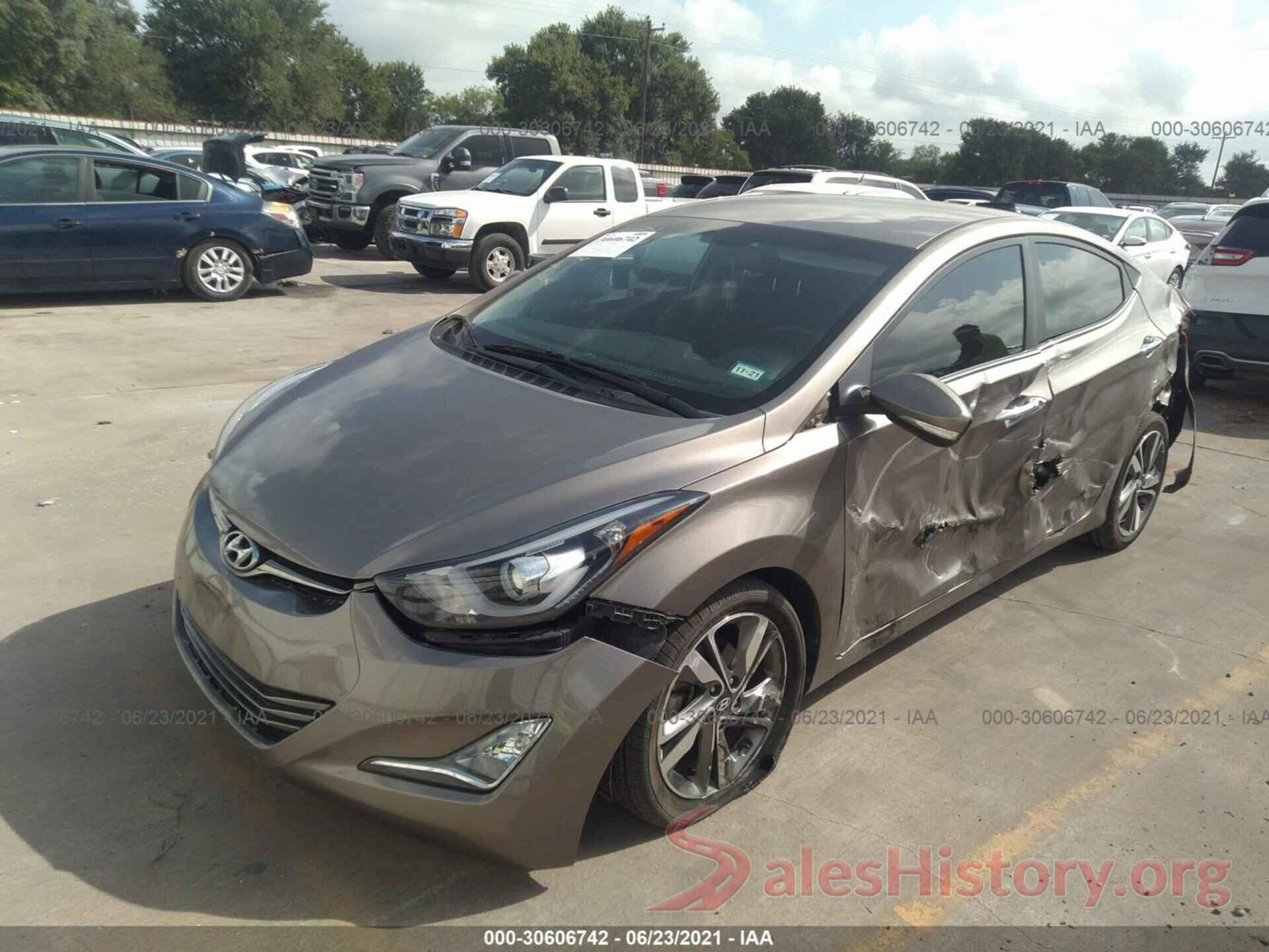 5NPDH4AE9GH741305 2016 HYUNDAI ELANTRA