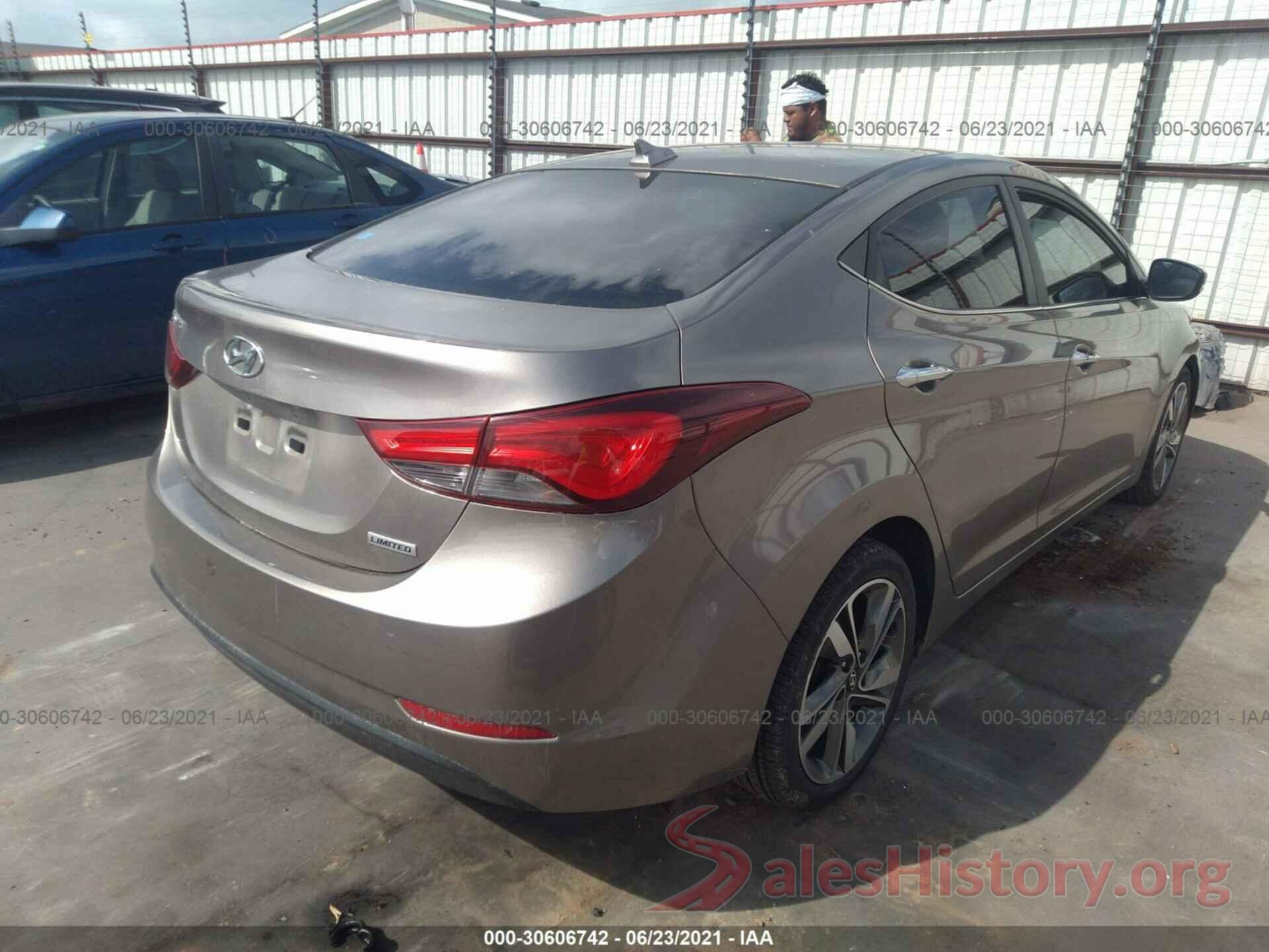 5NPDH4AE9GH741305 2016 HYUNDAI ELANTRA