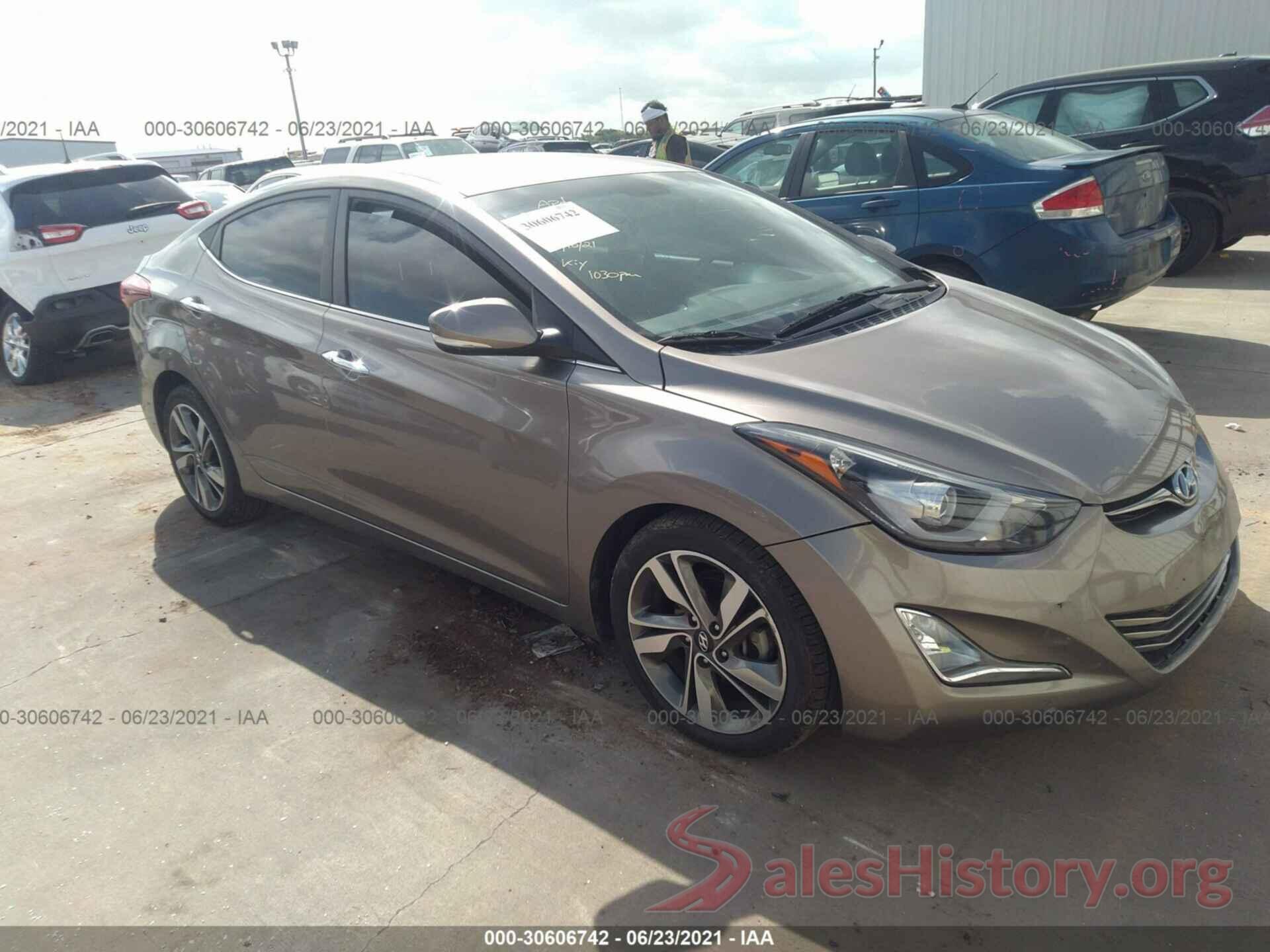 5NPDH4AE9GH741305 2016 HYUNDAI ELANTRA