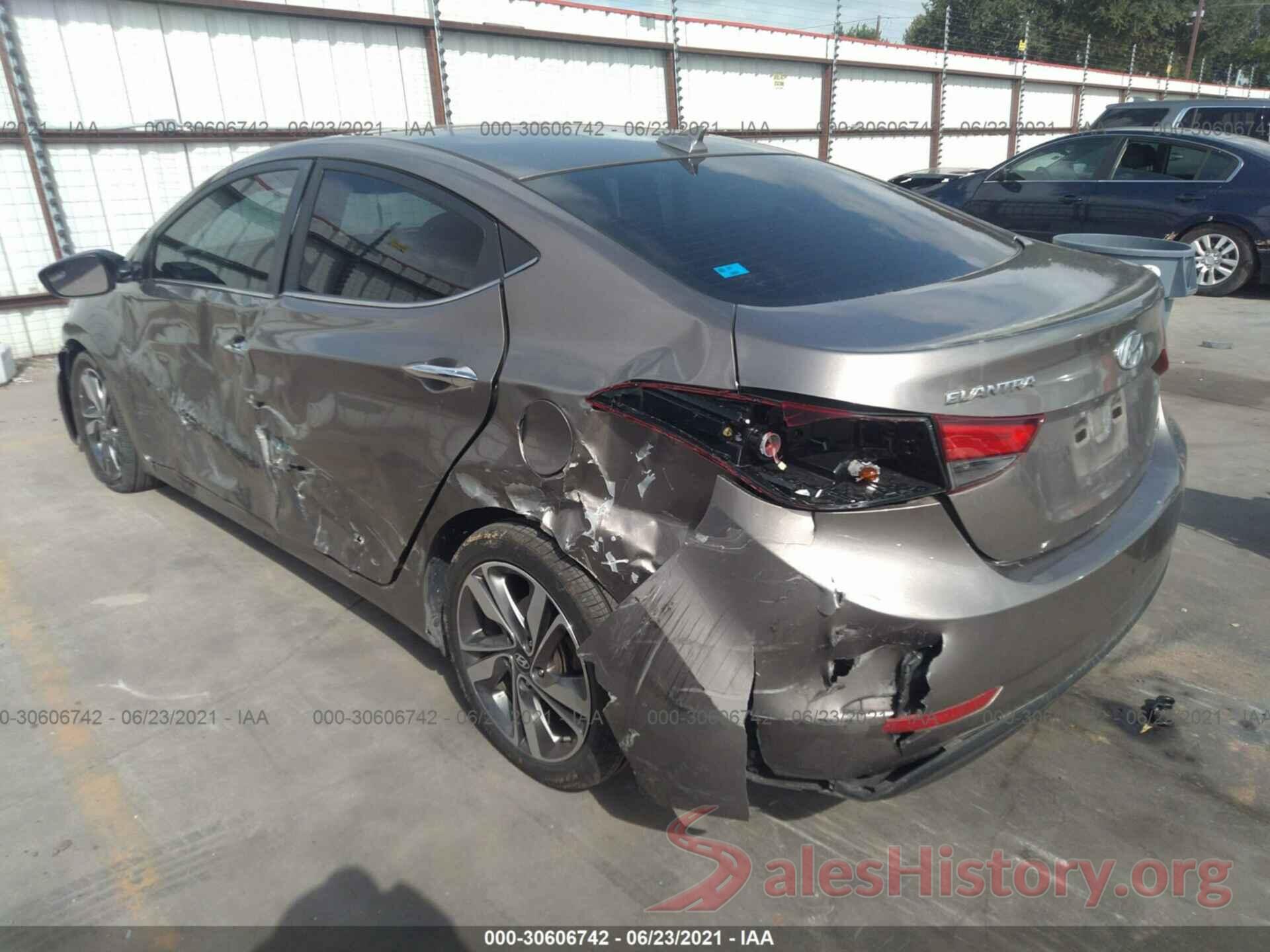 5NPDH4AE9GH741305 2016 HYUNDAI ELANTRA