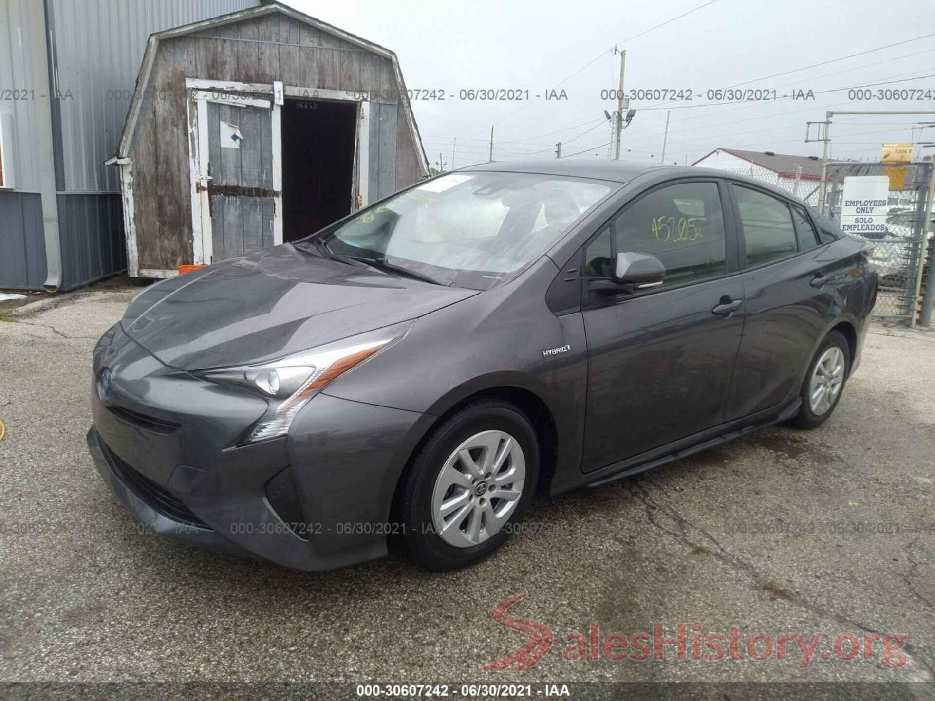 JTDKBRFU2H3543863 2017 TOYOTA PRIUS