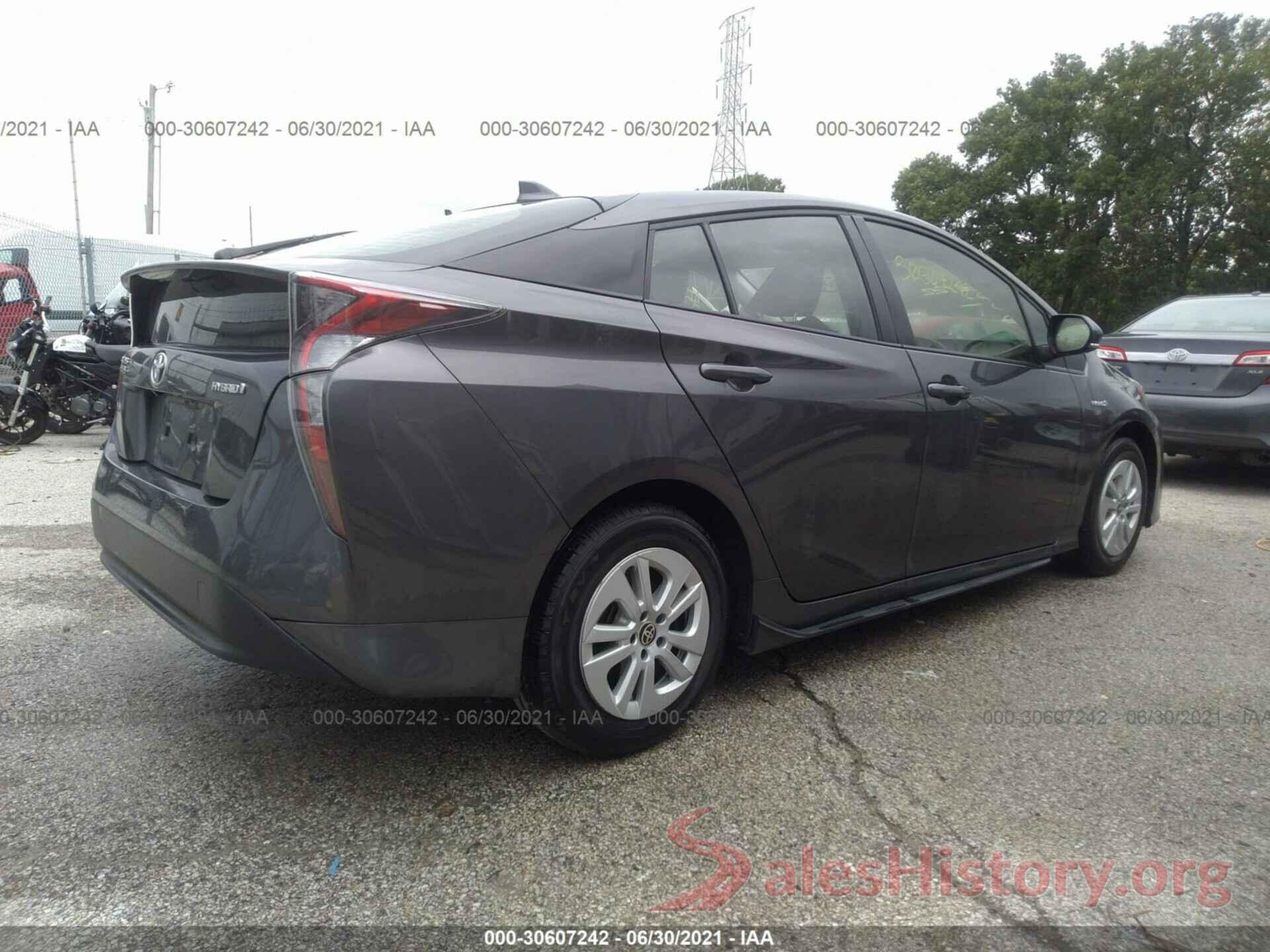 JTDKBRFU2H3543863 2017 TOYOTA PRIUS