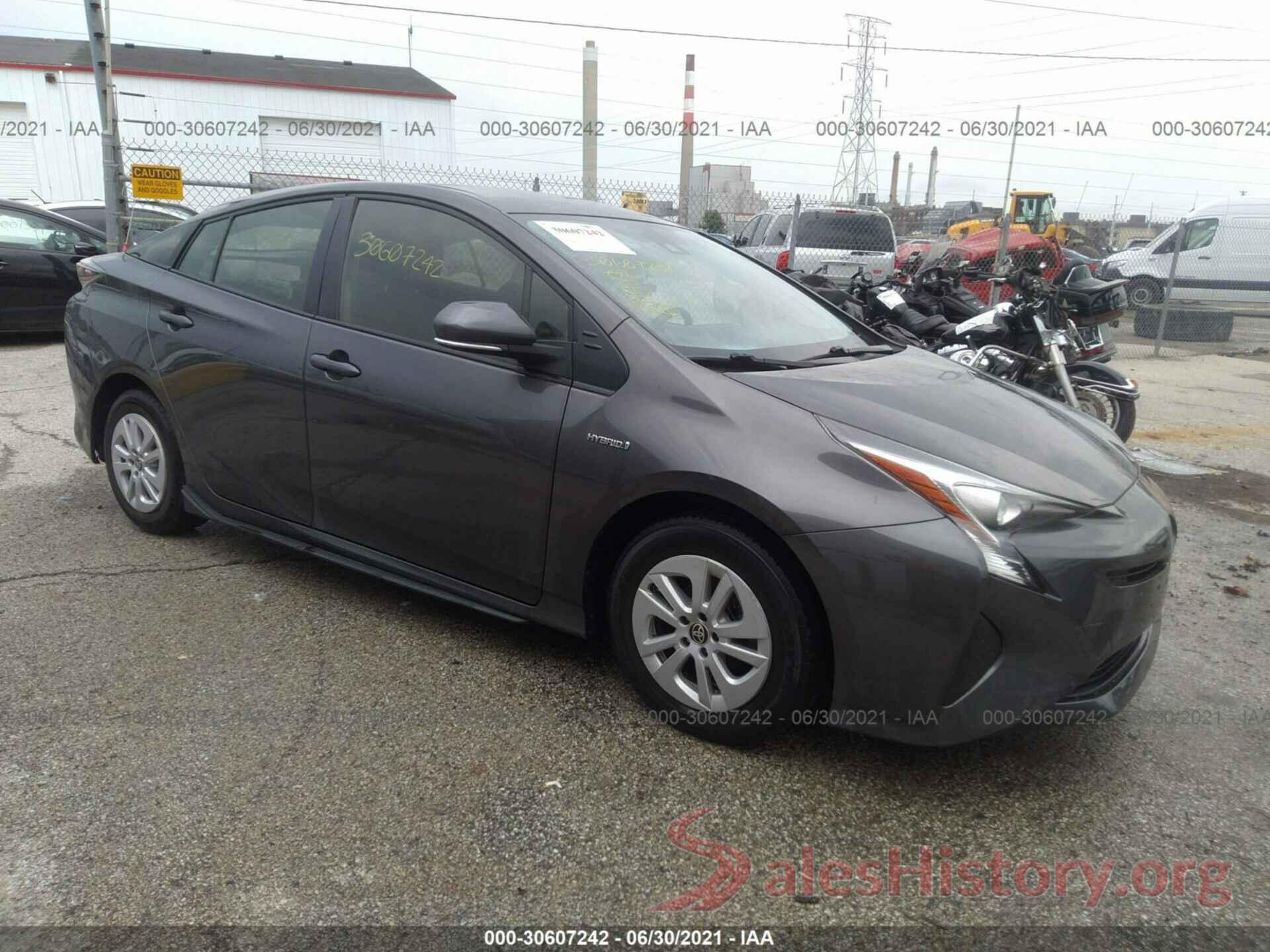 JTDKBRFU2H3543863 2017 TOYOTA PRIUS