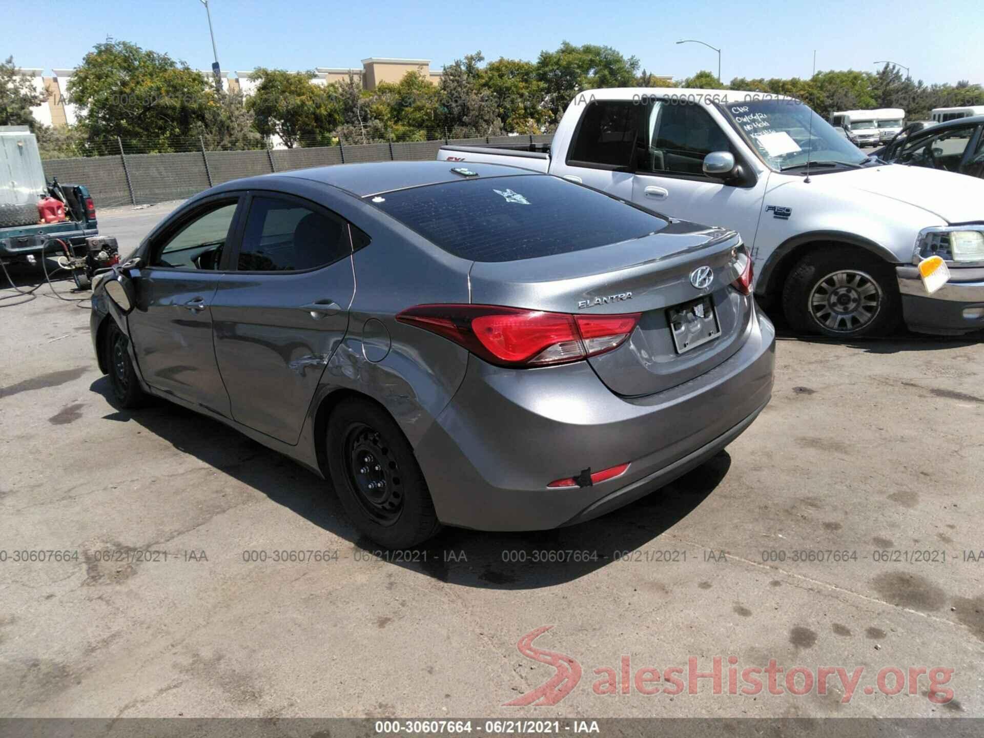 KMHDH4AE9GU644994 2016 HYUNDAI ELANTRA