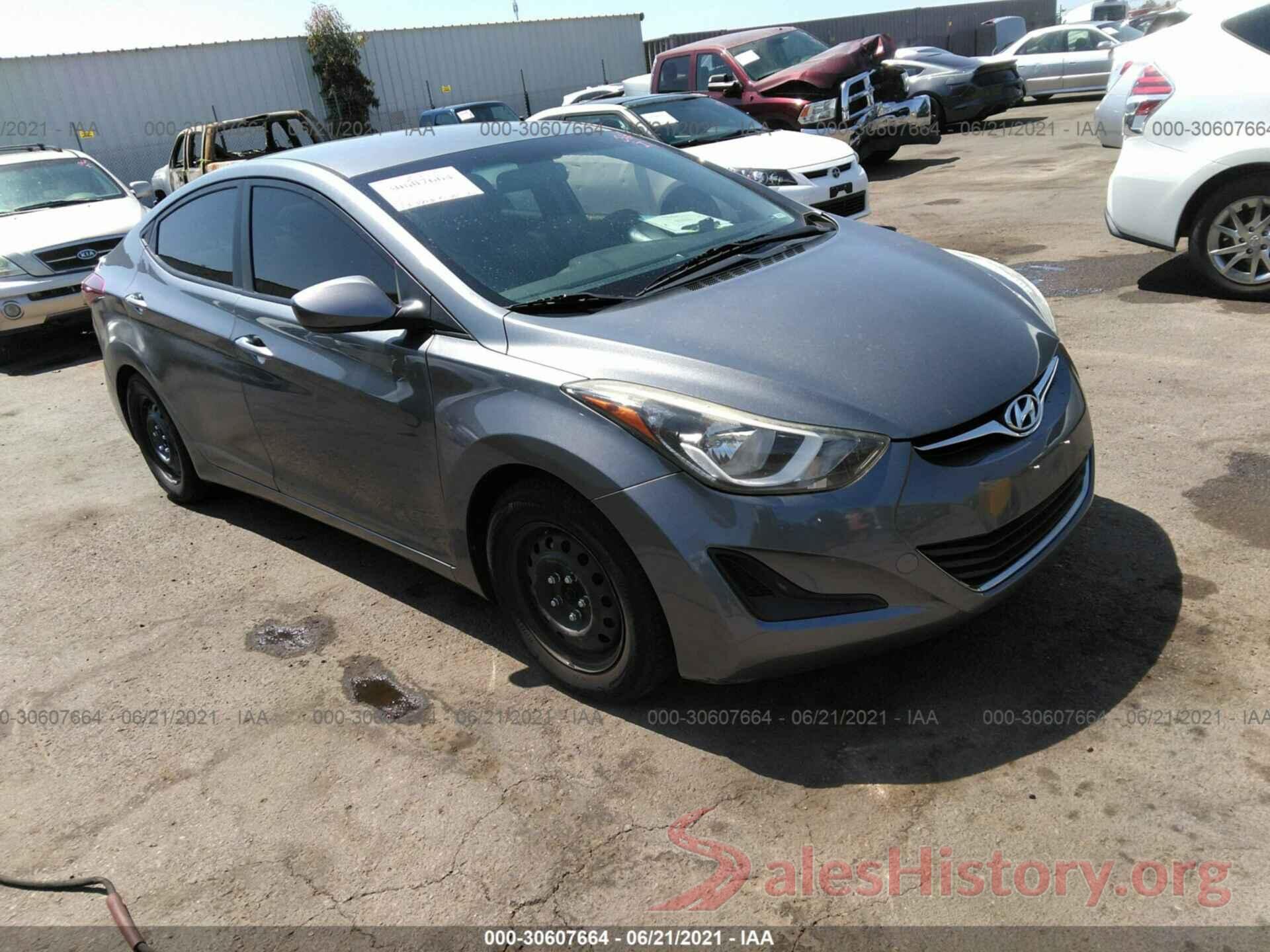 KMHDH4AE9GU644994 2016 HYUNDAI ELANTRA