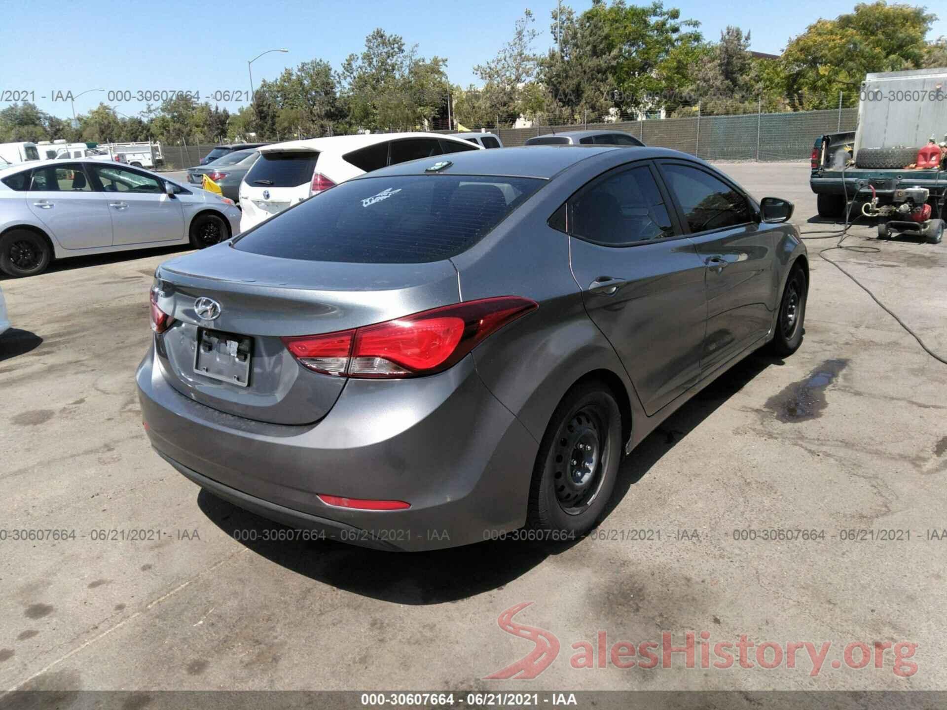 KMHDH4AE9GU644994 2016 HYUNDAI ELANTRA