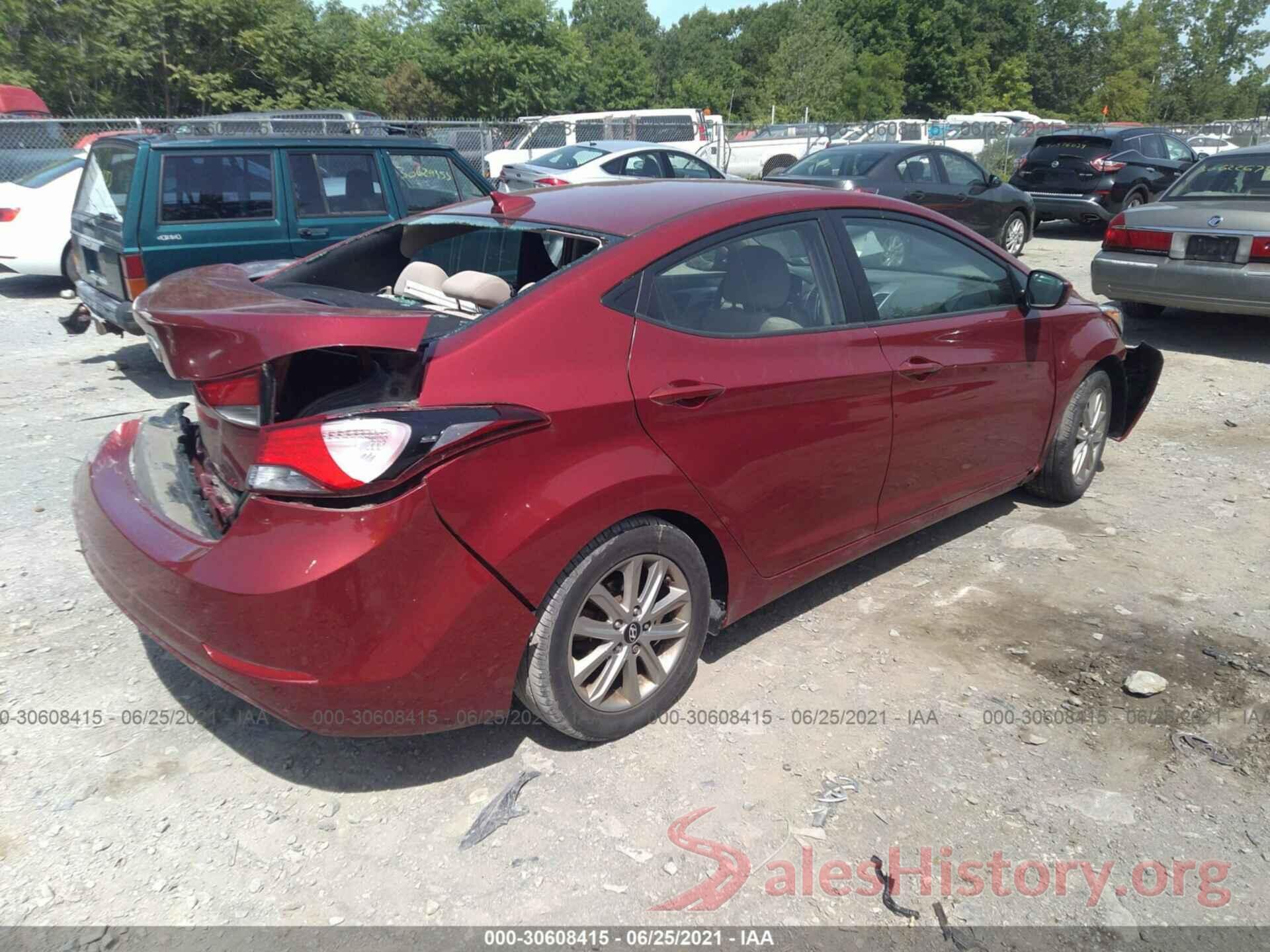 5NPDH4AE1GH655132 2016 HYUNDAI ELANTRA