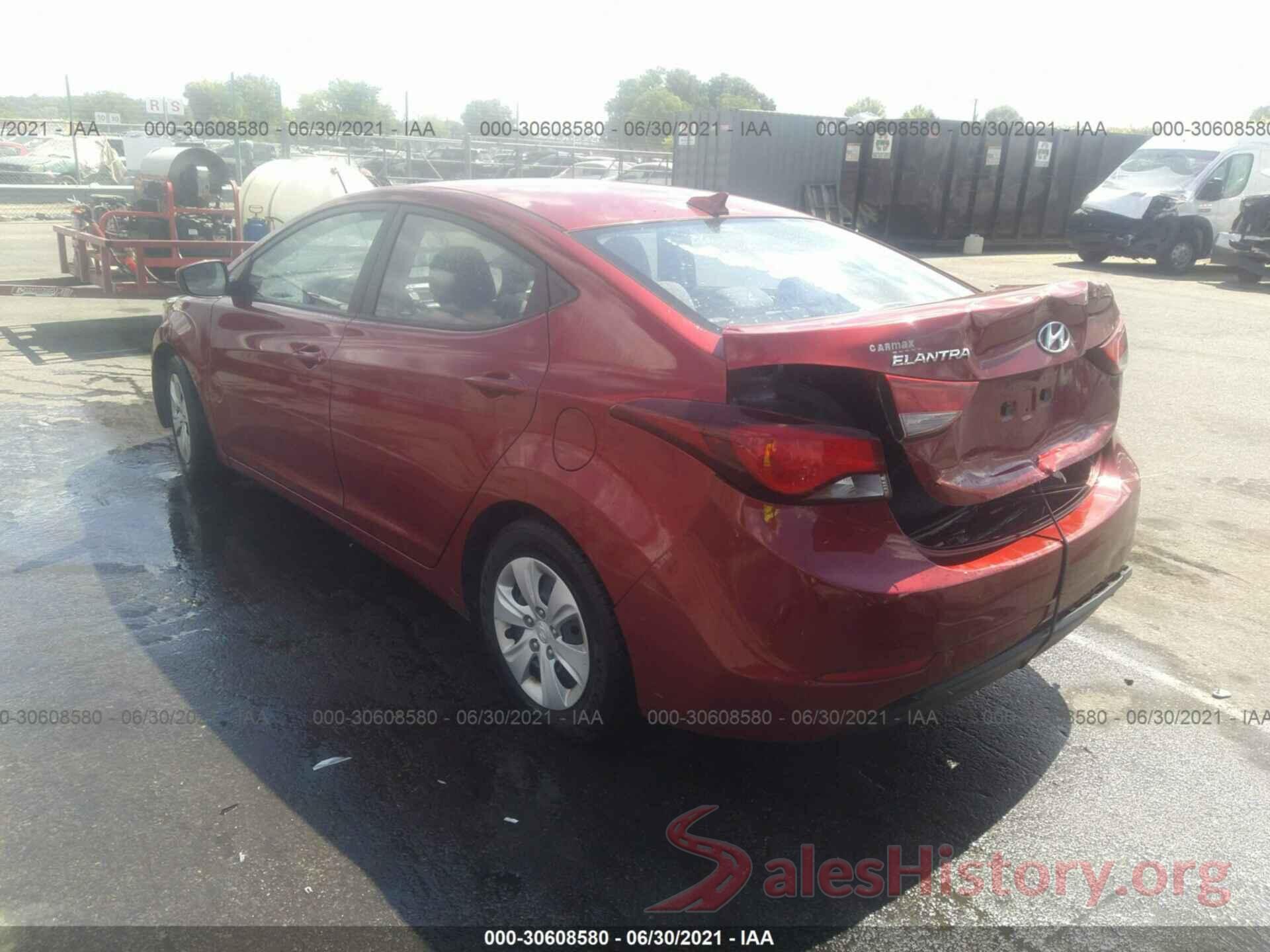 5NPDH4AE5GH697349 2016 HYUNDAI ELANTRA