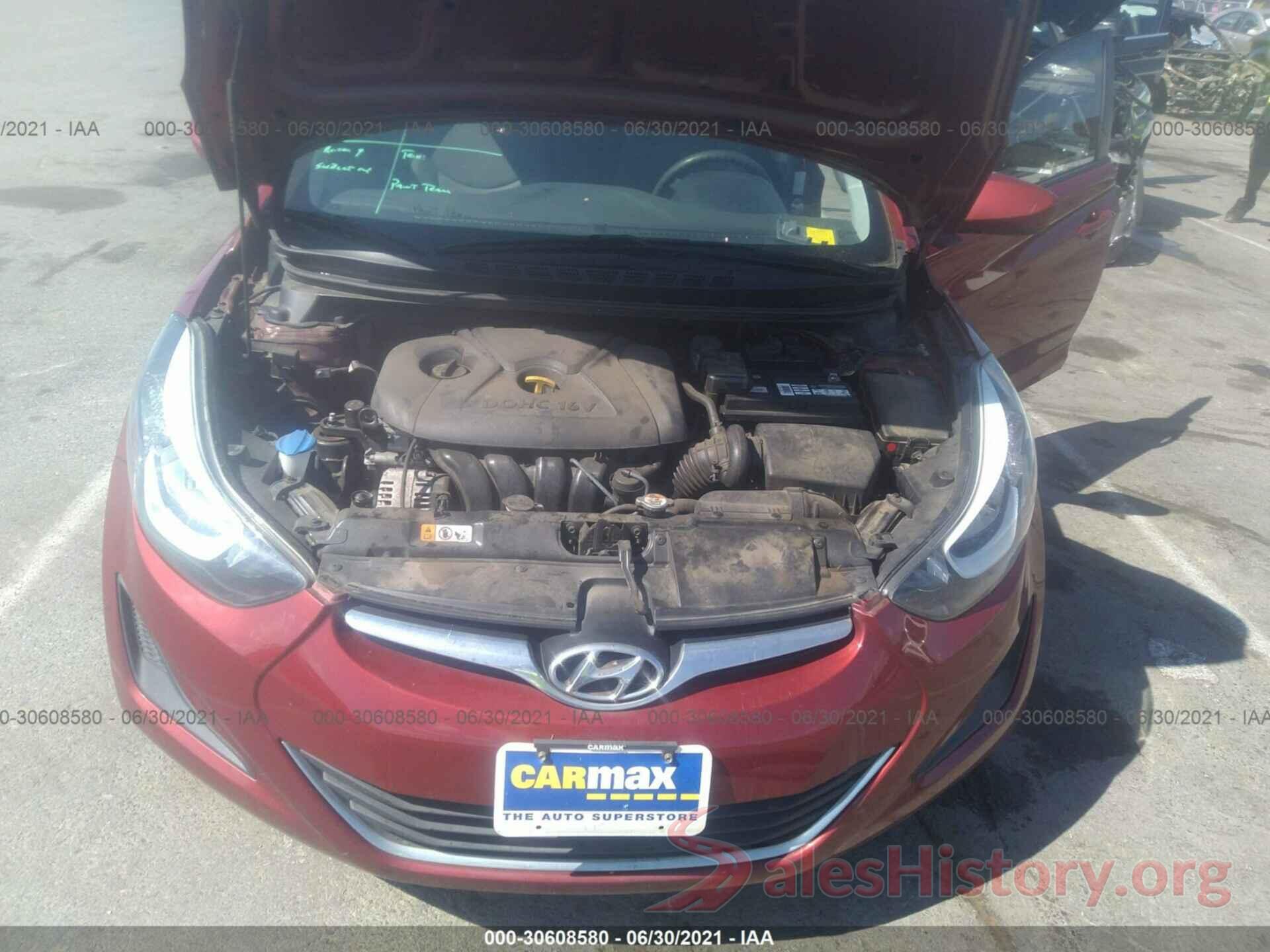 5NPDH4AE5GH697349 2016 HYUNDAI ELANTRA