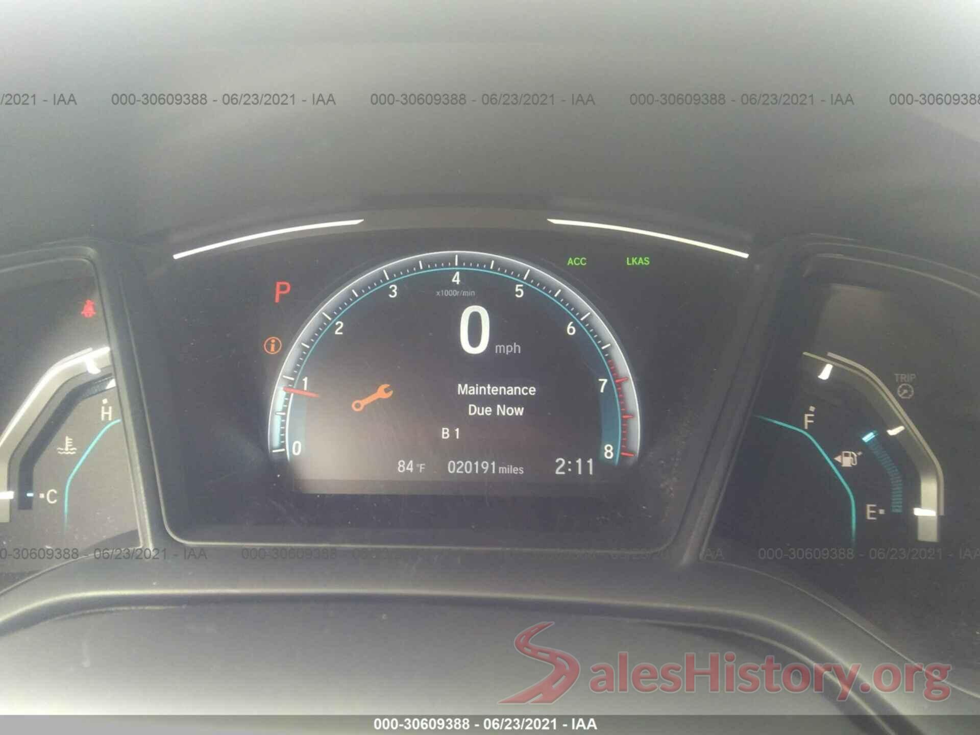 19XFC2F61KE049274 2019 HONDA CIVIC SEDAN