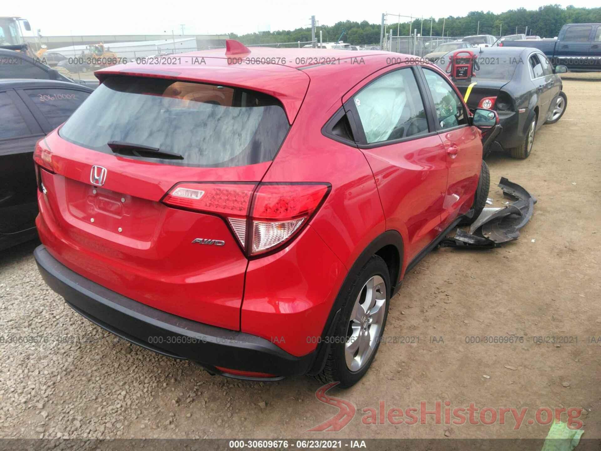 3CZRU6H33GM710587 2016 HONDA HR-V