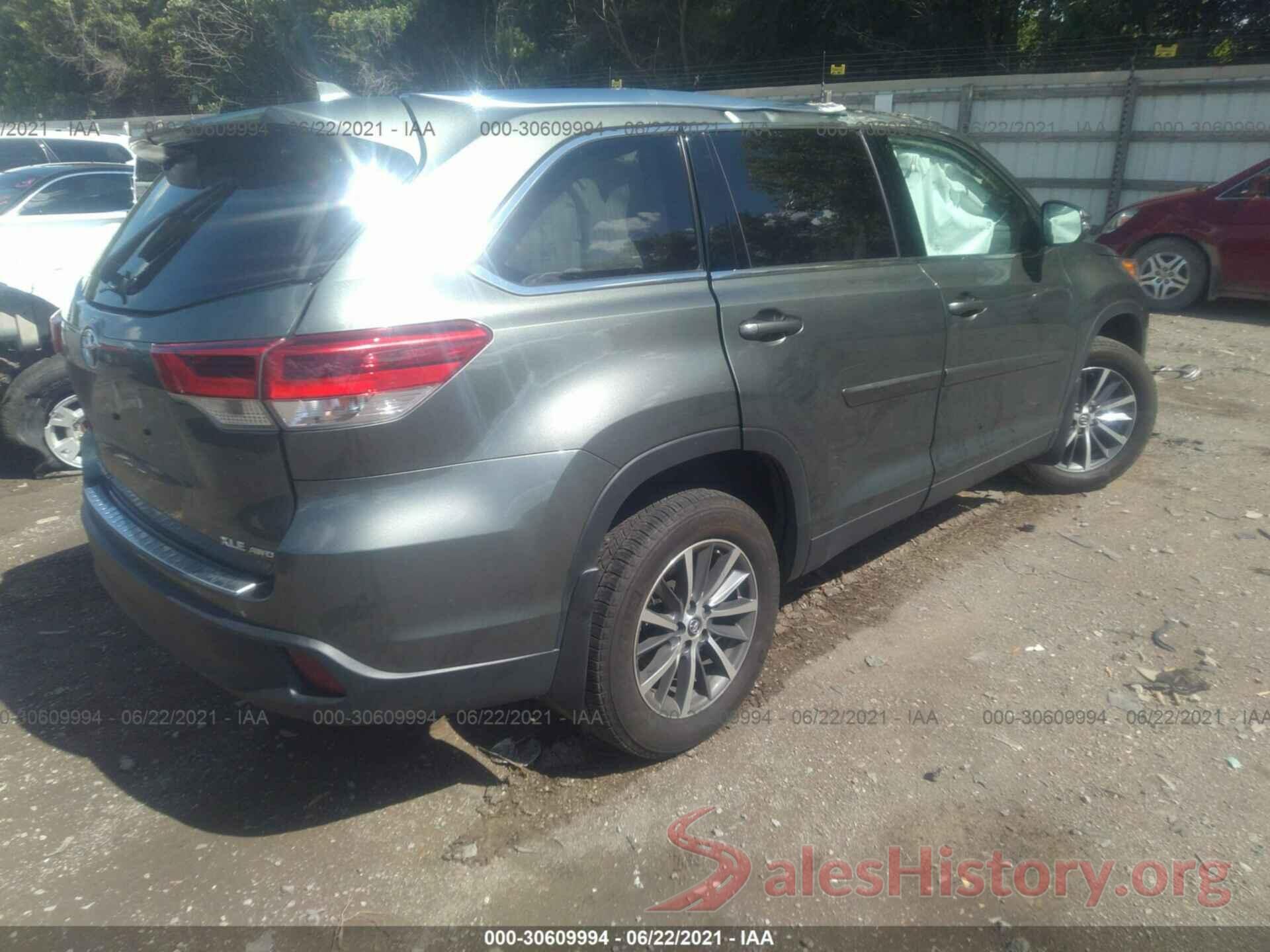 5TDJZRFHXKS732681 2019 TOYOTA HIGHLANDER