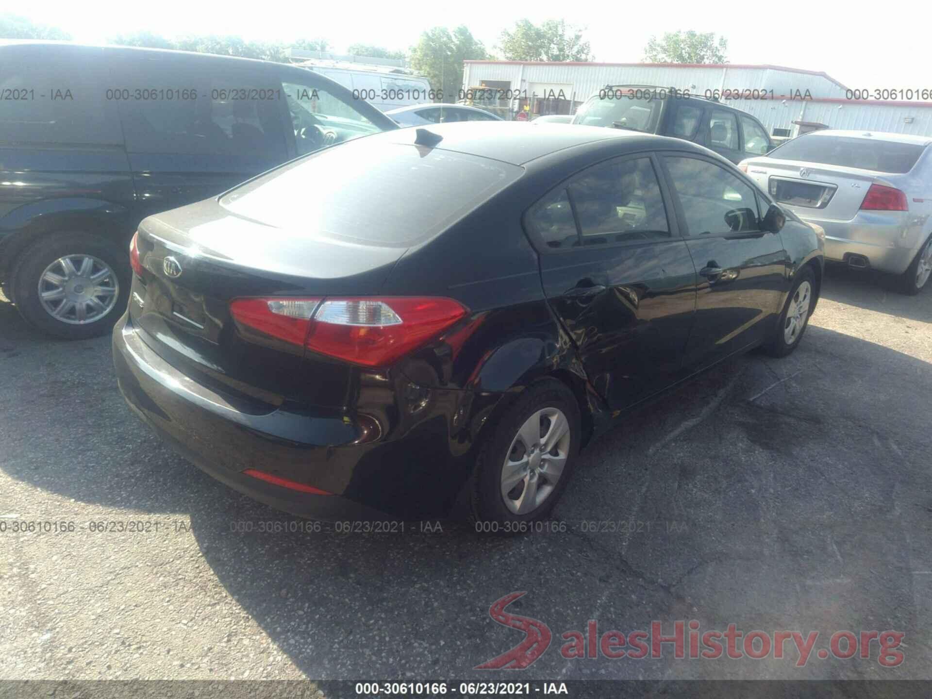 KNAFK4A6XG5446715 2016 KIA FORTE