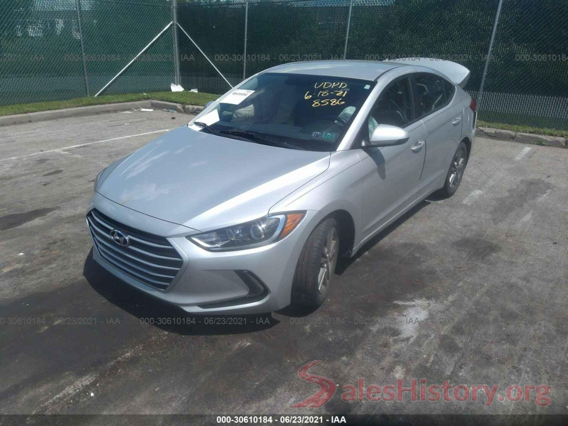 5NPD84LF1HH018586 2017 HYUNDAI ELANTRA