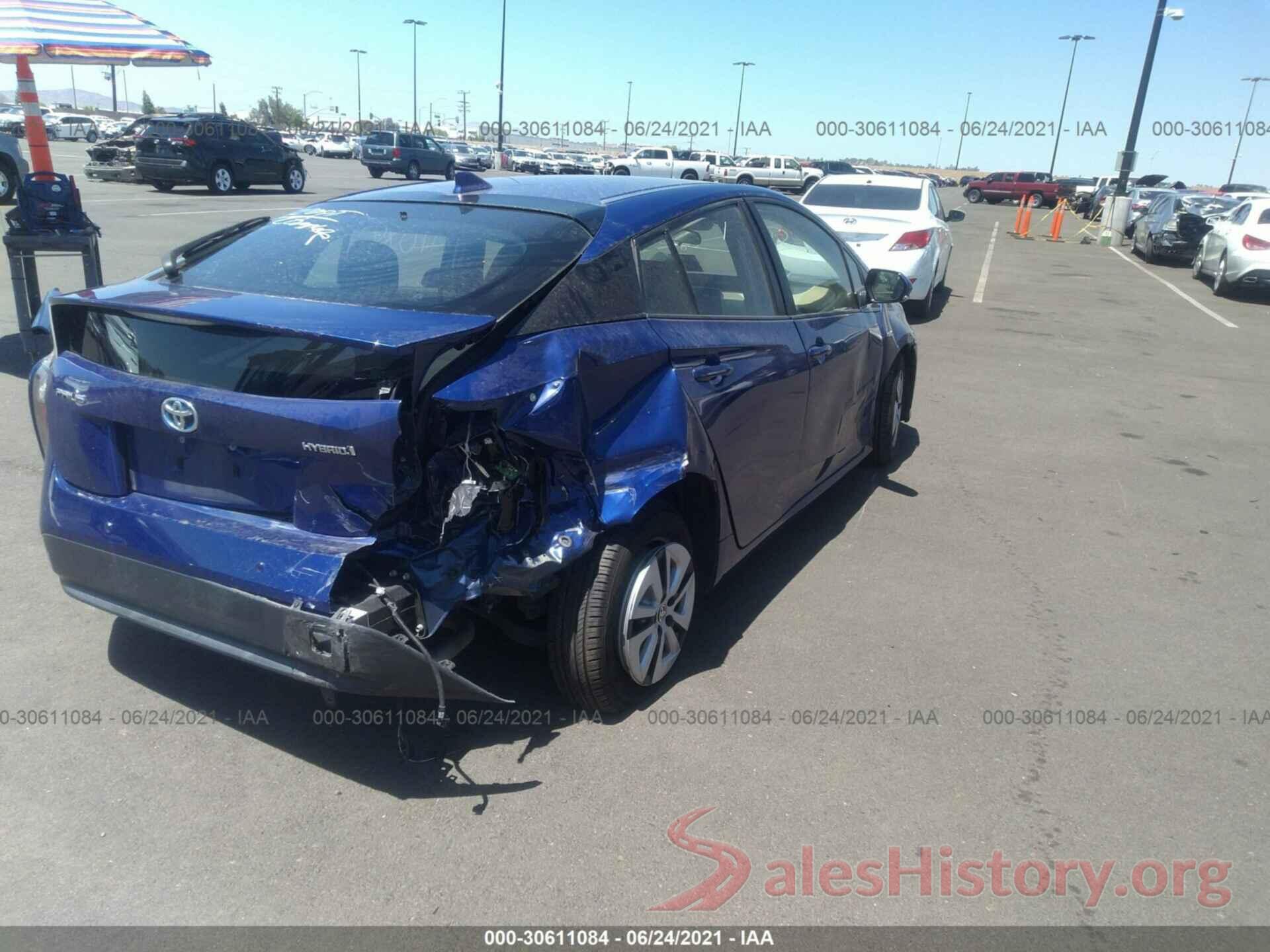 JTDKBRFU8H3052889 2017 TOYOTA PRIUS