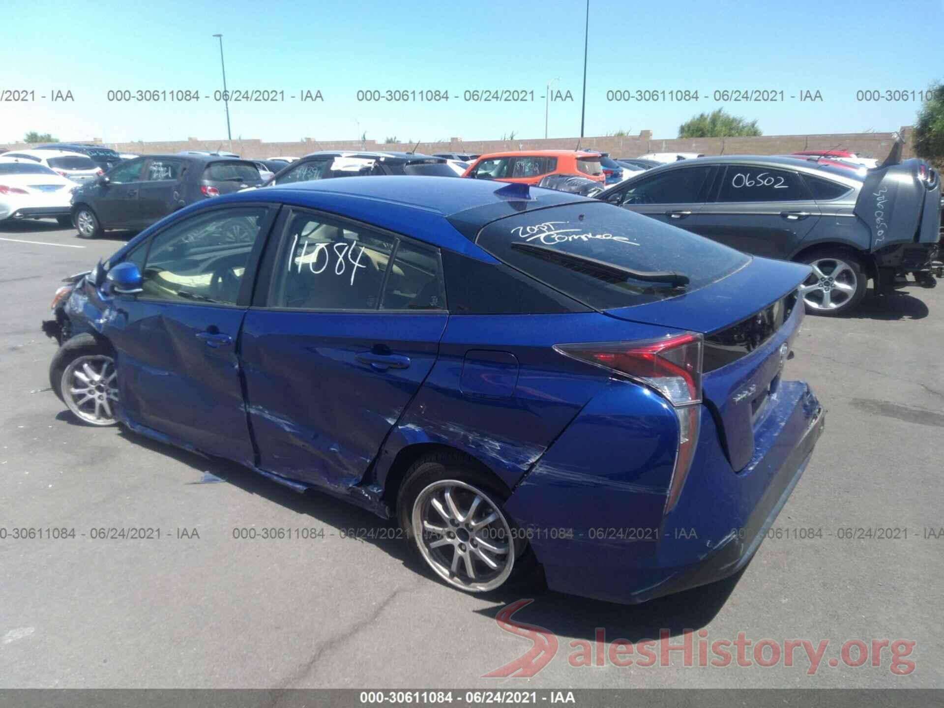 JTDKBRFU8H3052889 2017 TOYOTA PRIUS