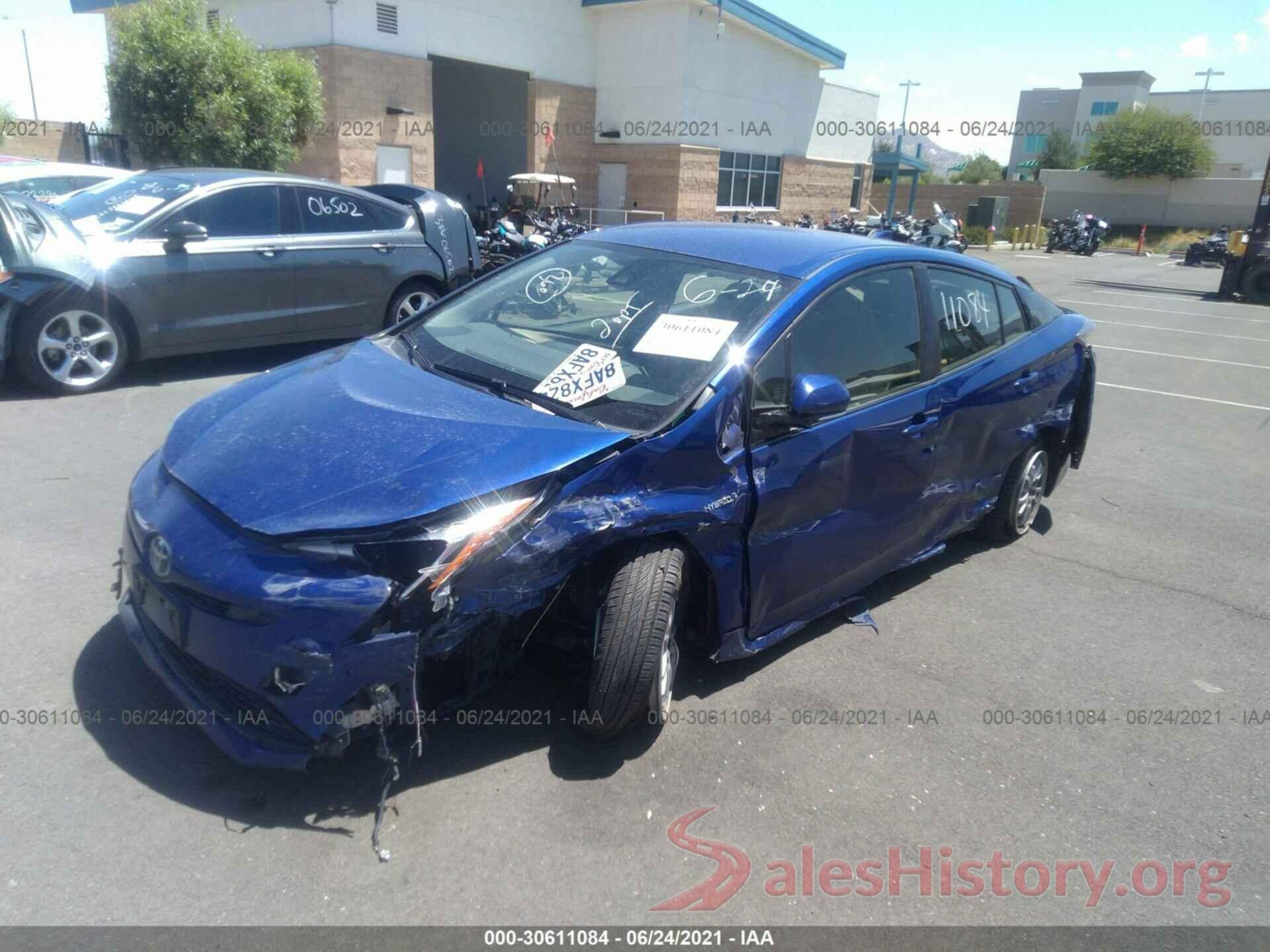 JTDKBRFU8H3052889 2017 TOYOTA PRIUS