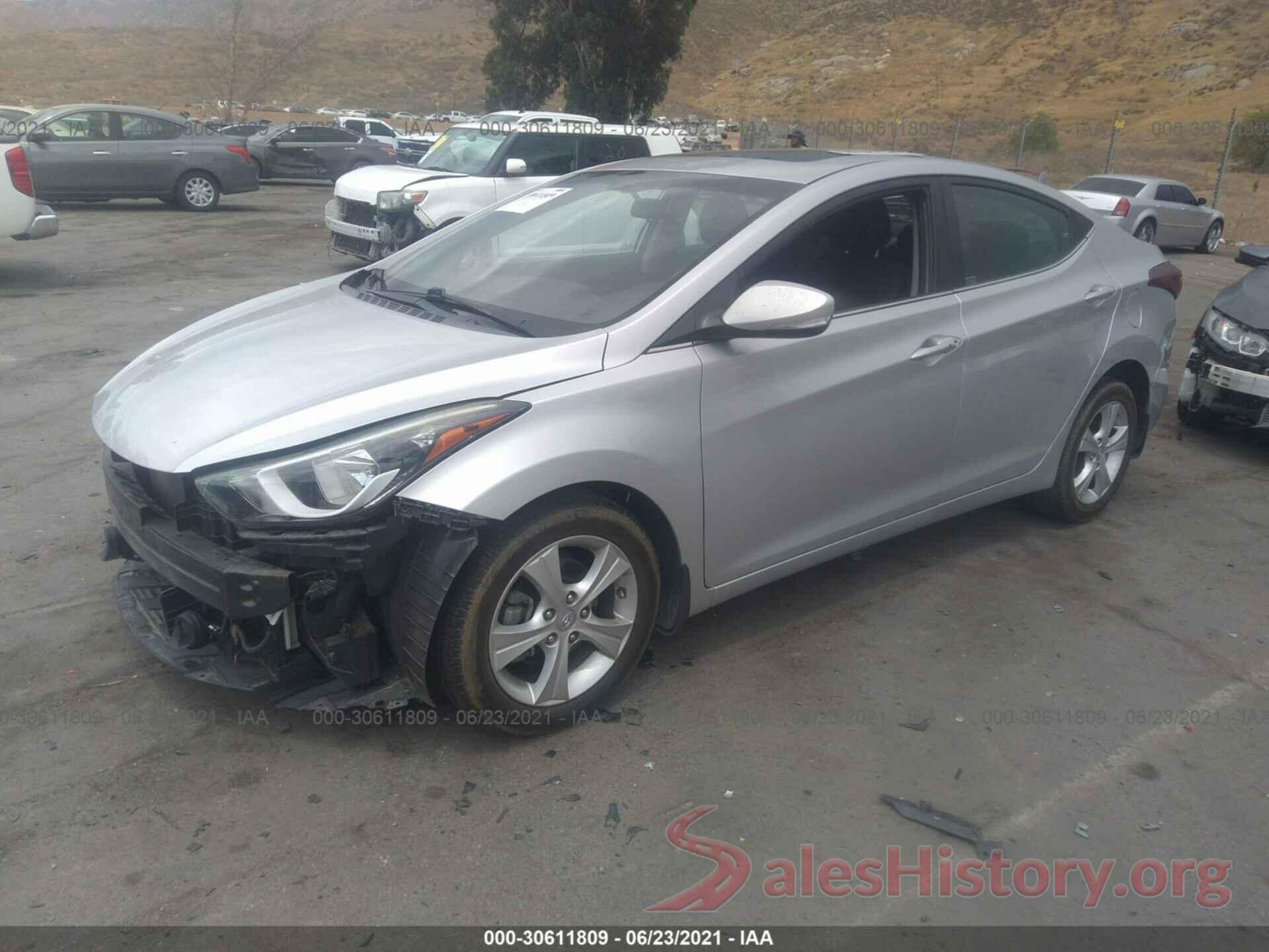 5NPDH4AEXGH669952 2016 HYUNDAI ELANTRA