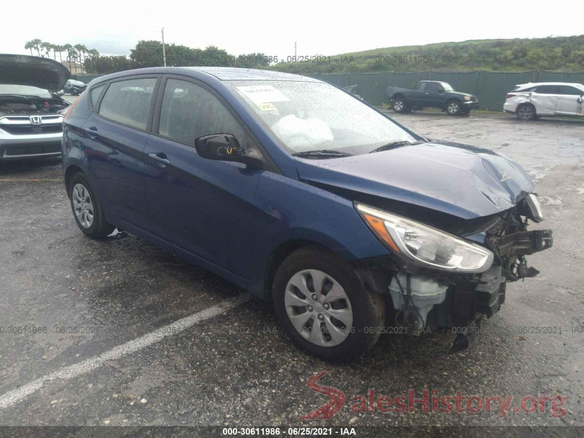 KMHCT5AE8GU255523 2016 HYUNDAI ACCENT