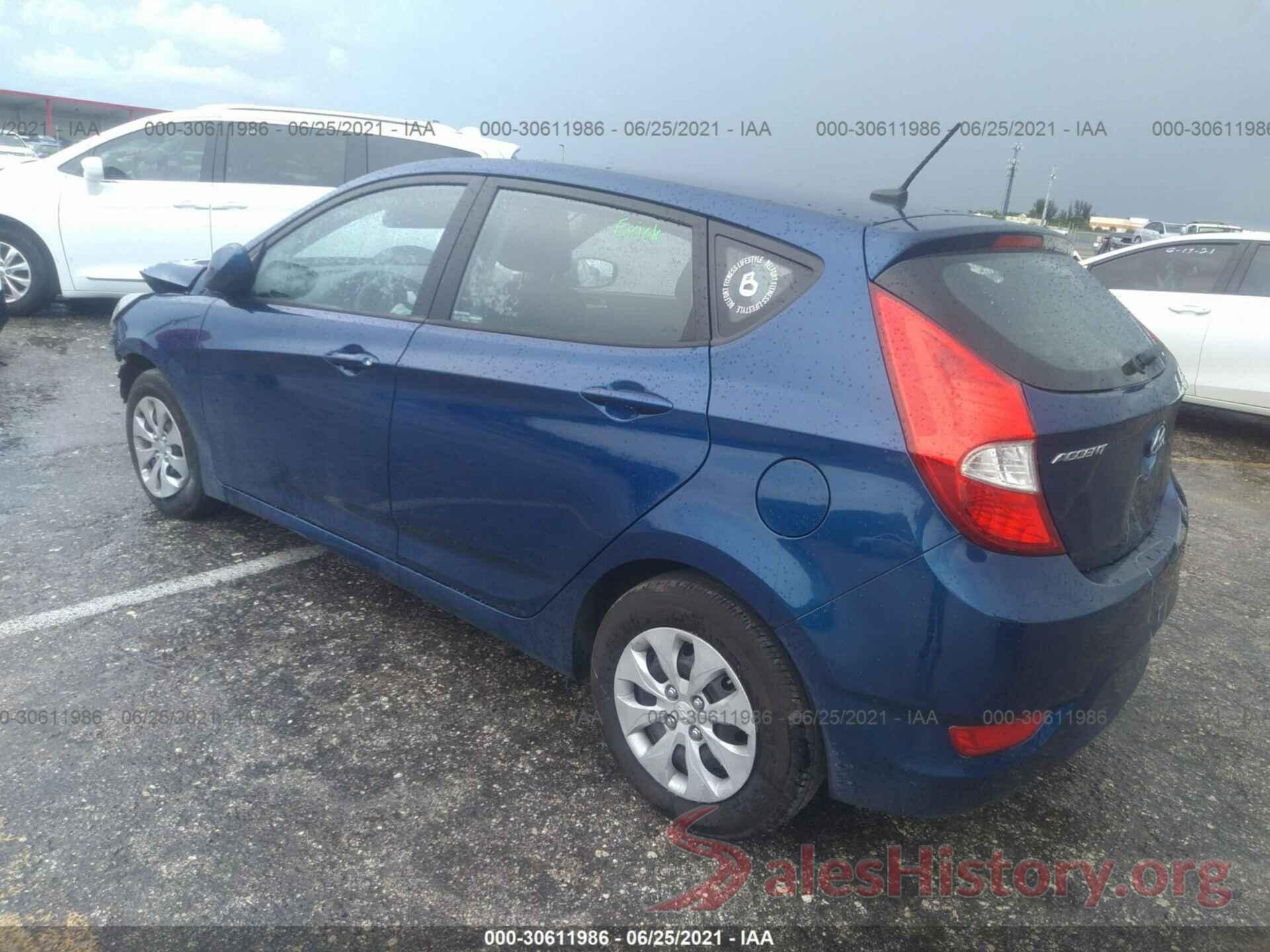 KMHCT5AE8GU255523 2016 HYUNDAI ACCENT