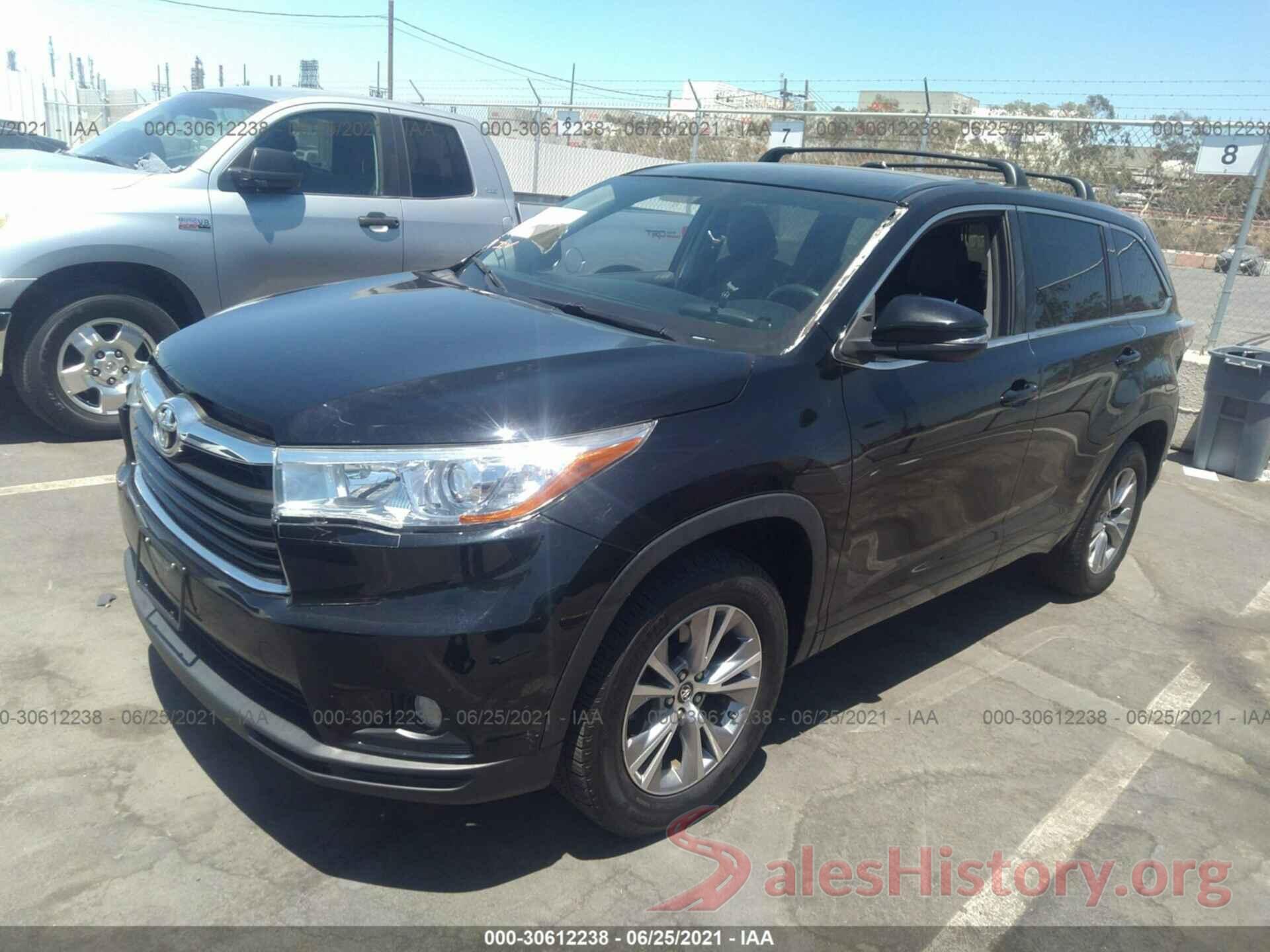 5TDZKRFH3GS183811 2016 TOYOTA HIGHLANDER