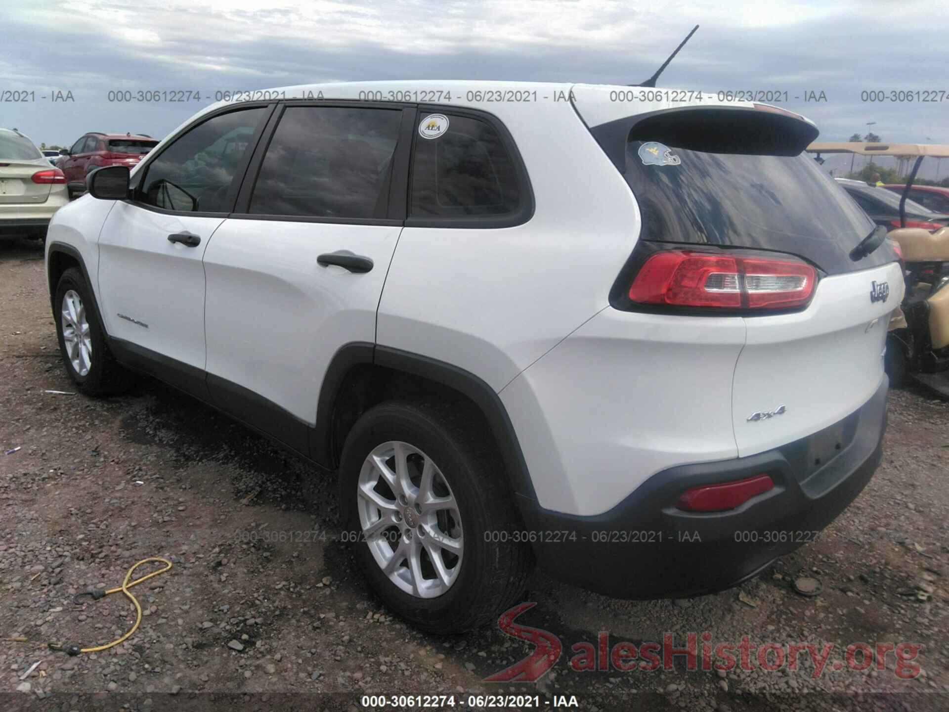 1C4PJMAB7GW191104 2016 JEEP CHEROKEE