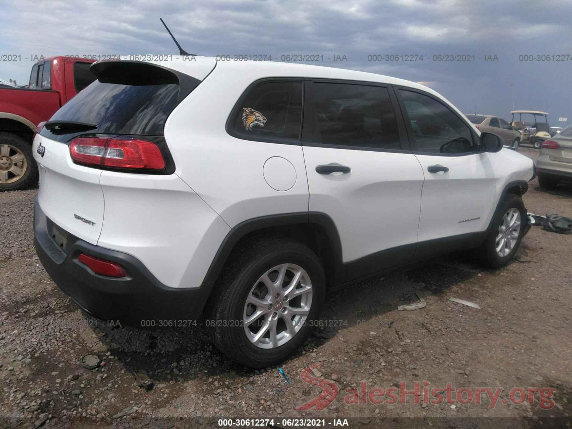 1C4PJMAB7GW191104 2016 JEEP CHEROKEE