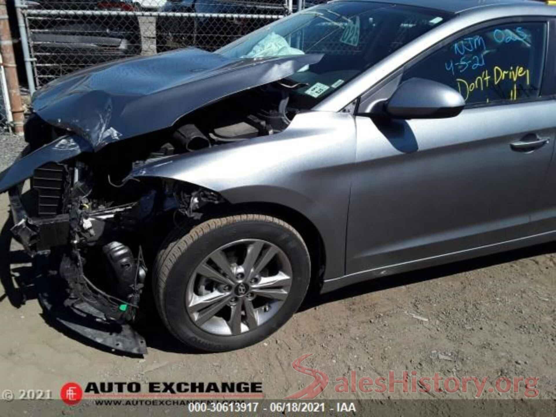 KMHD84LF1JU577823 2018 HYUNDAI ELANTRA