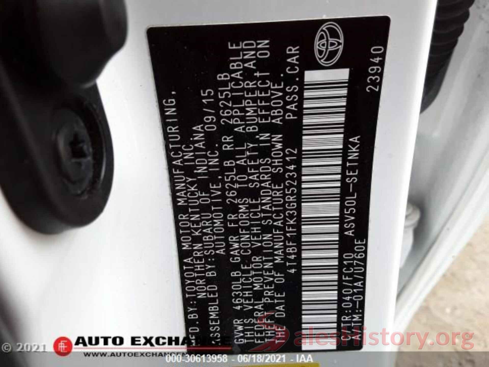 4T4BF1FK3GR523412 2016 TOYOTA CAMRY