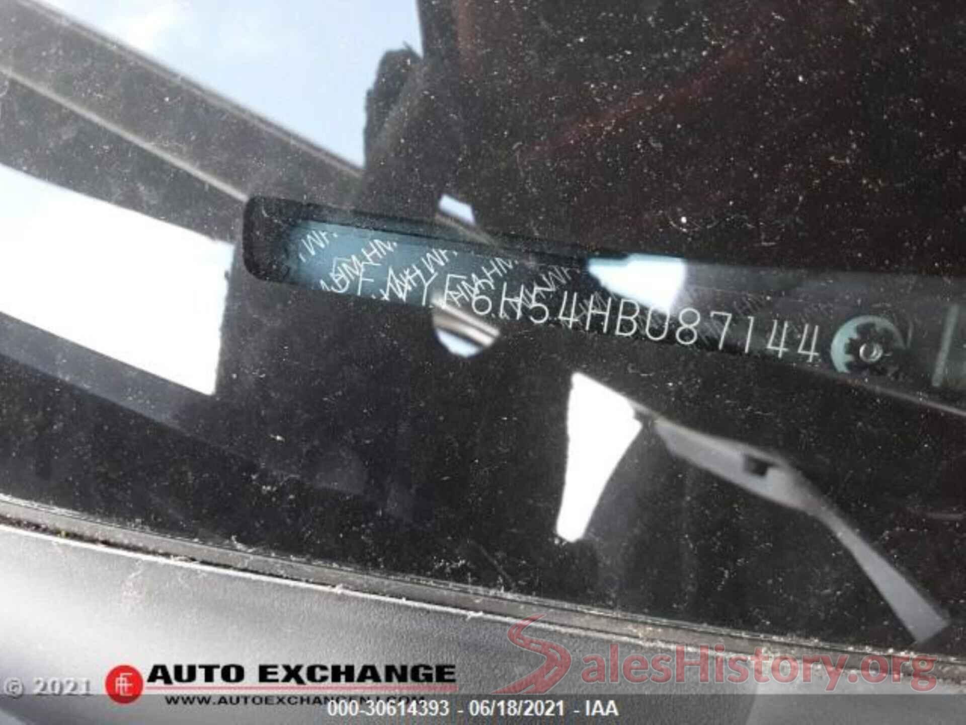 5FNYF6H54HB087144 2017 HONDA PILOT