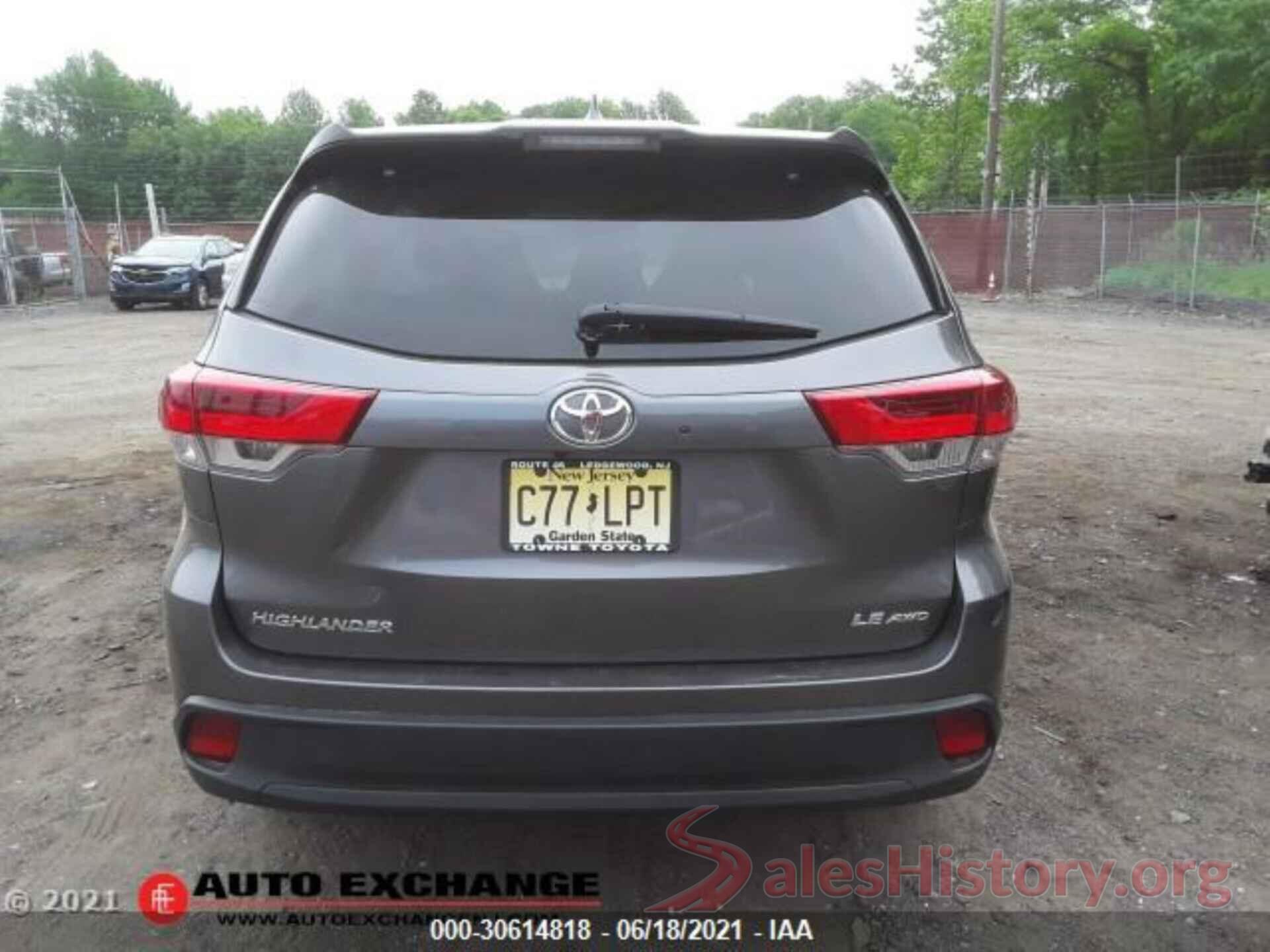 5TDBZRFH5KS995021 2019 TOYOTA HIGHLANDER