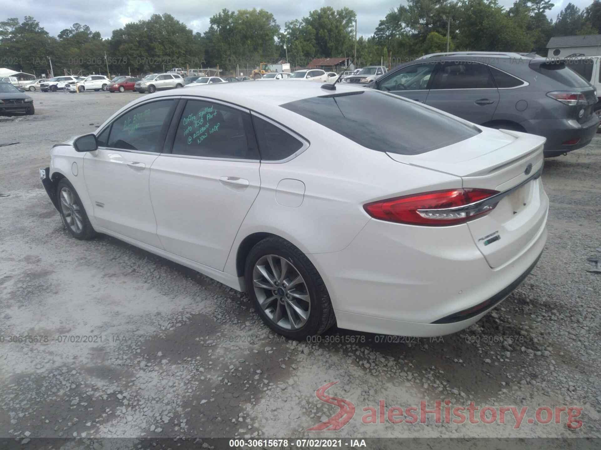 3FA6P0SU3JR106598 2018 FORD FUSION ENERGI