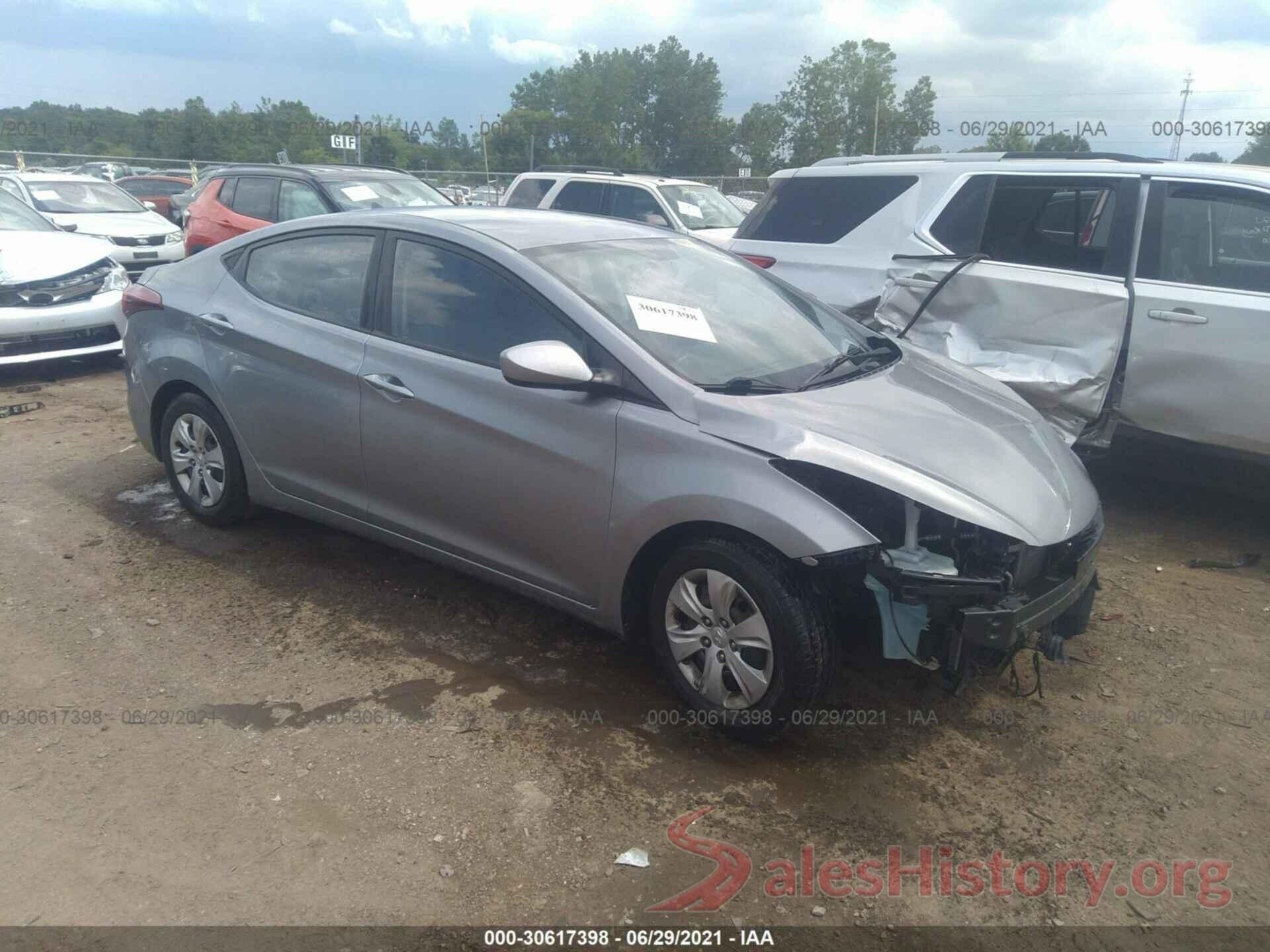 KMHDH4AE2GU504303 2016 HYUNDAI ELANTRA