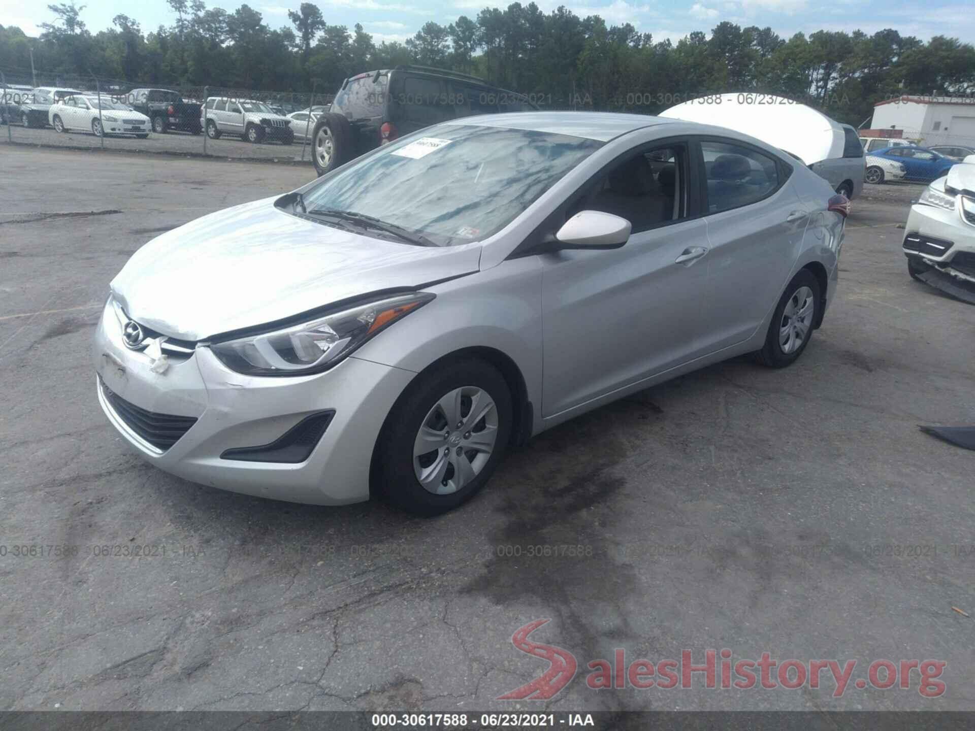 5NPDH4AE6GH665915 2016 HYUNDAI ELANTRA