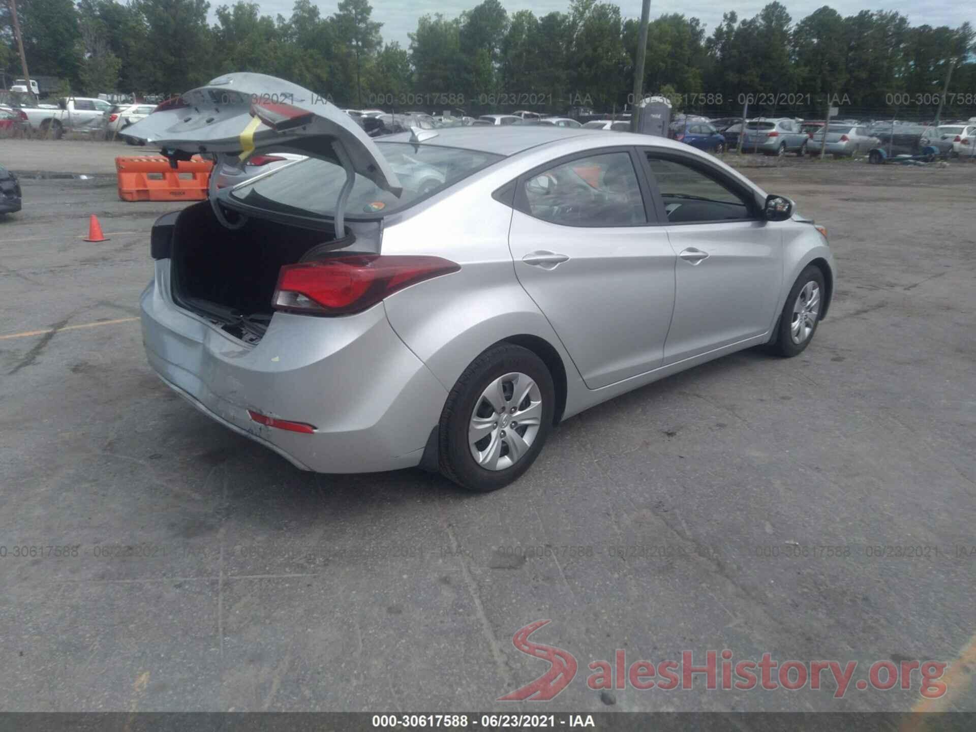 5NPDH4AE6GH665915 2016 HYUNDAI ELANTRA