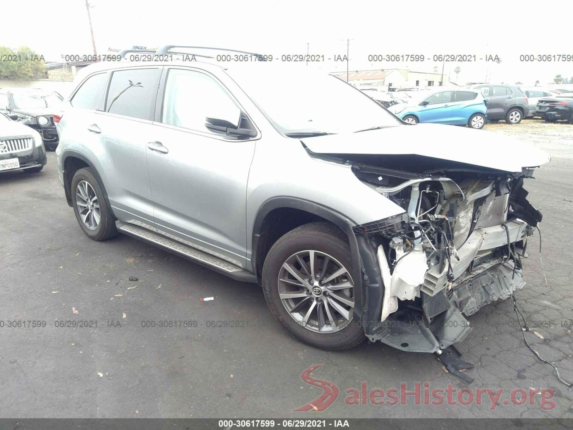 5TDKZRFH8JS541845 2018 TOYOTA HIGHLANDER