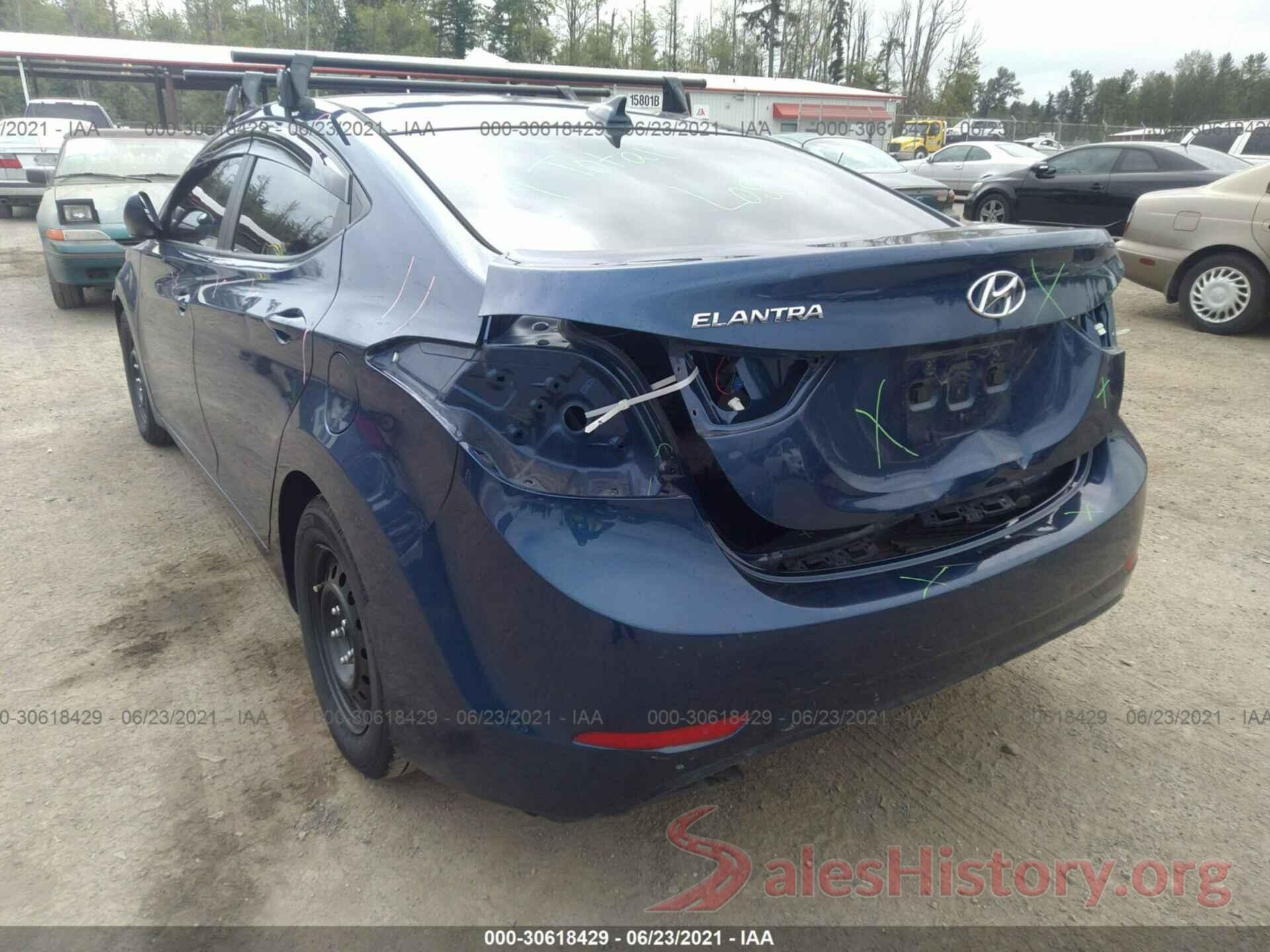 5NPDH4AE5GH682656 2016 HYUNDAI ELANTRA