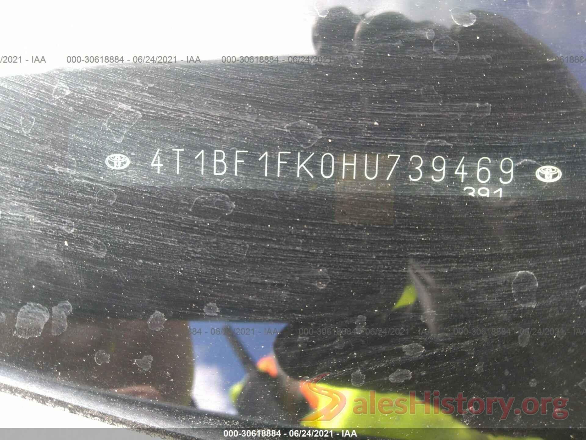 4T1BF1FK0HU739469 2017 TOYOTA CAMRY