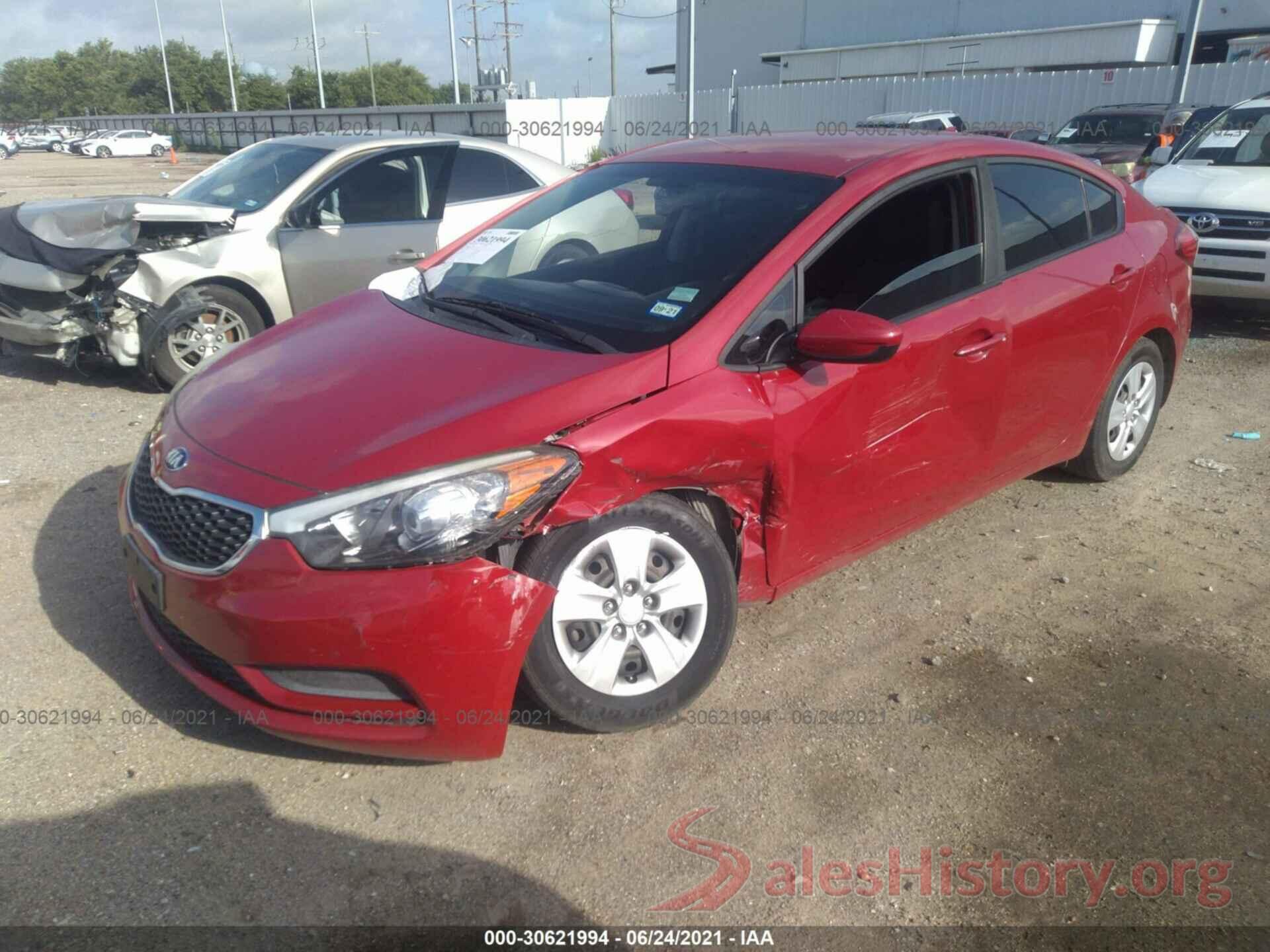 KNAFK4A60G5584618 2016 KIA FORTE