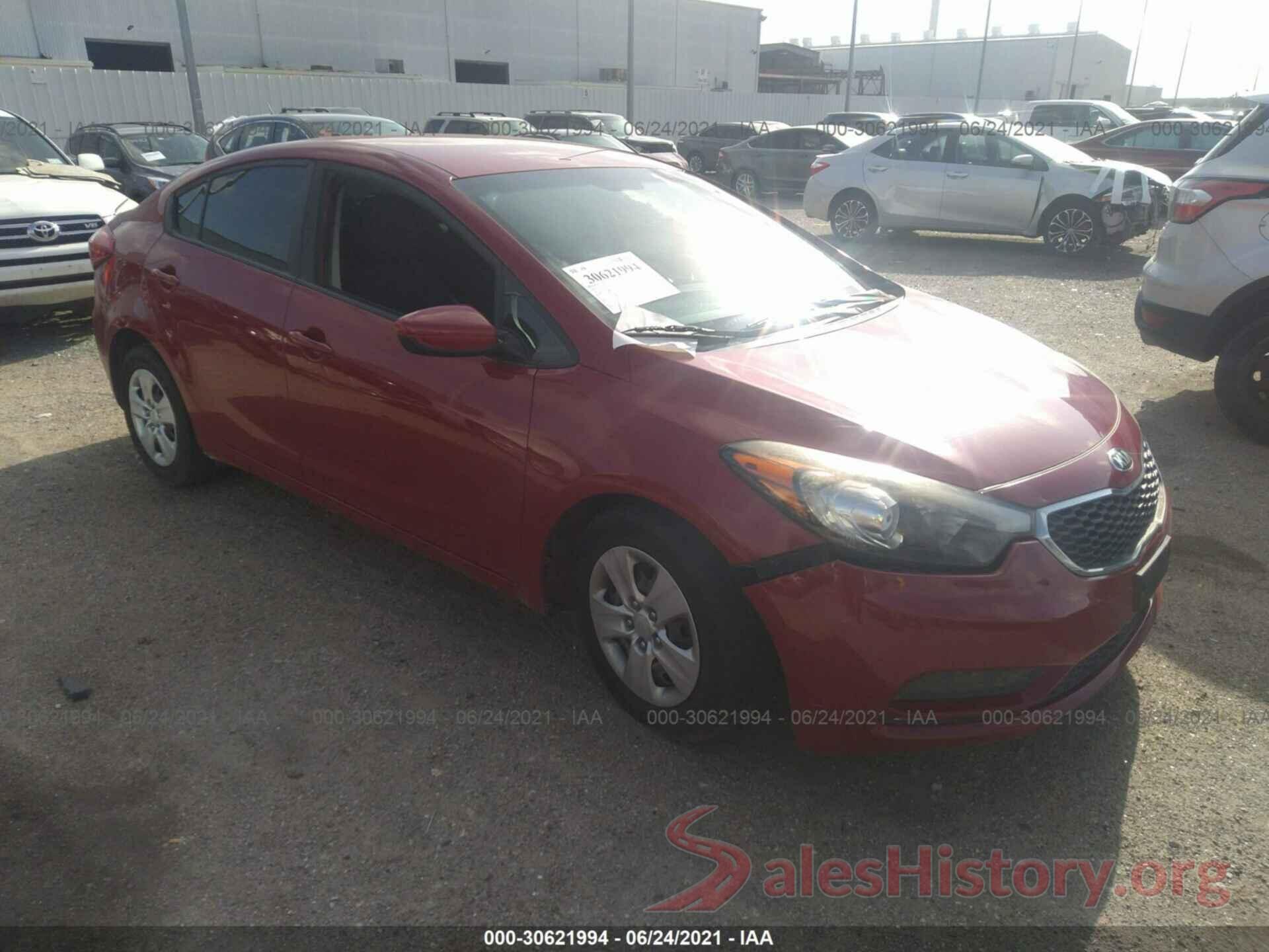 KNAFK4A60G5584618 2016 KIA FORTE