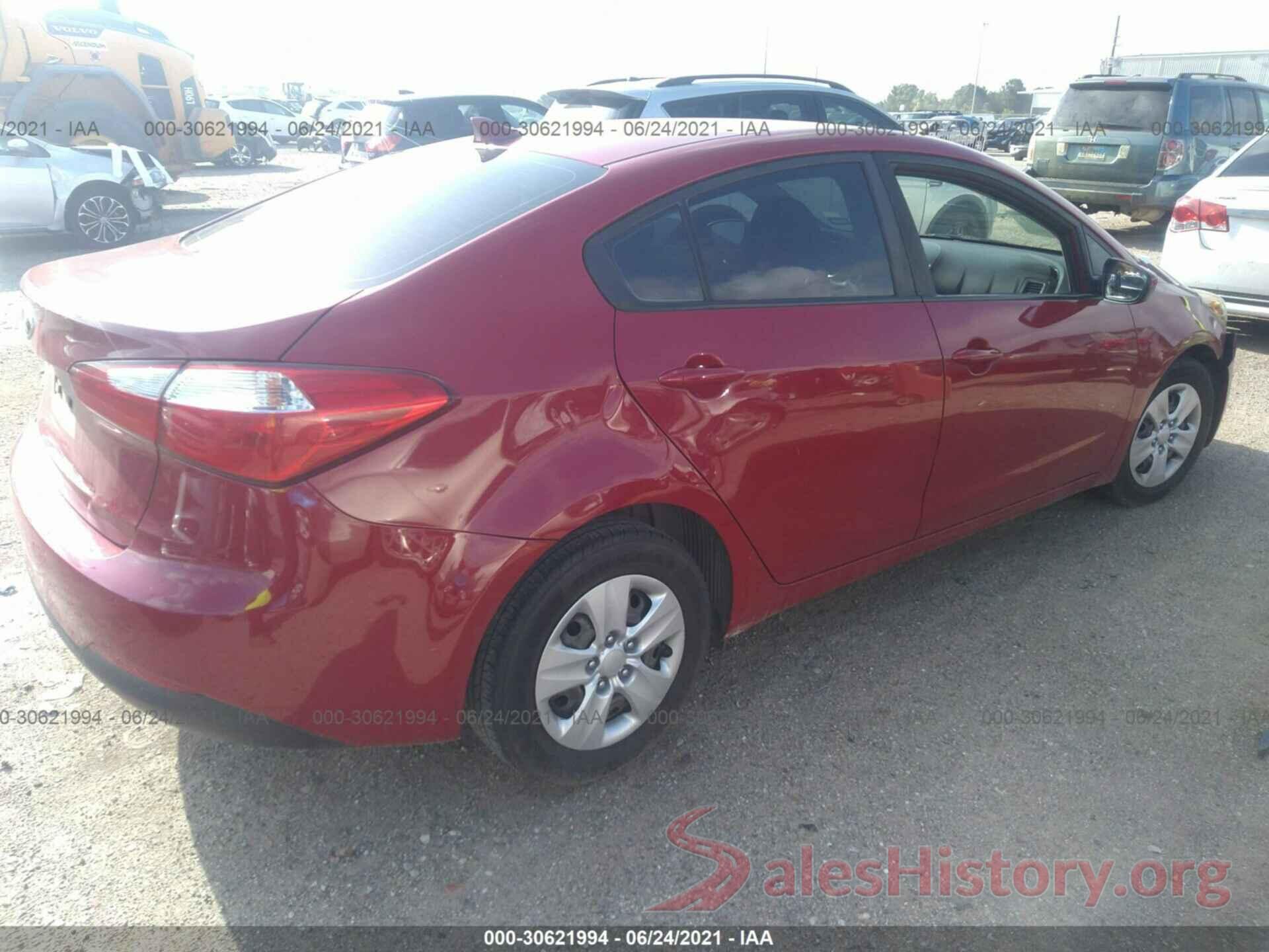 KNAFK4A60G5584618 2016 KIA FORTE