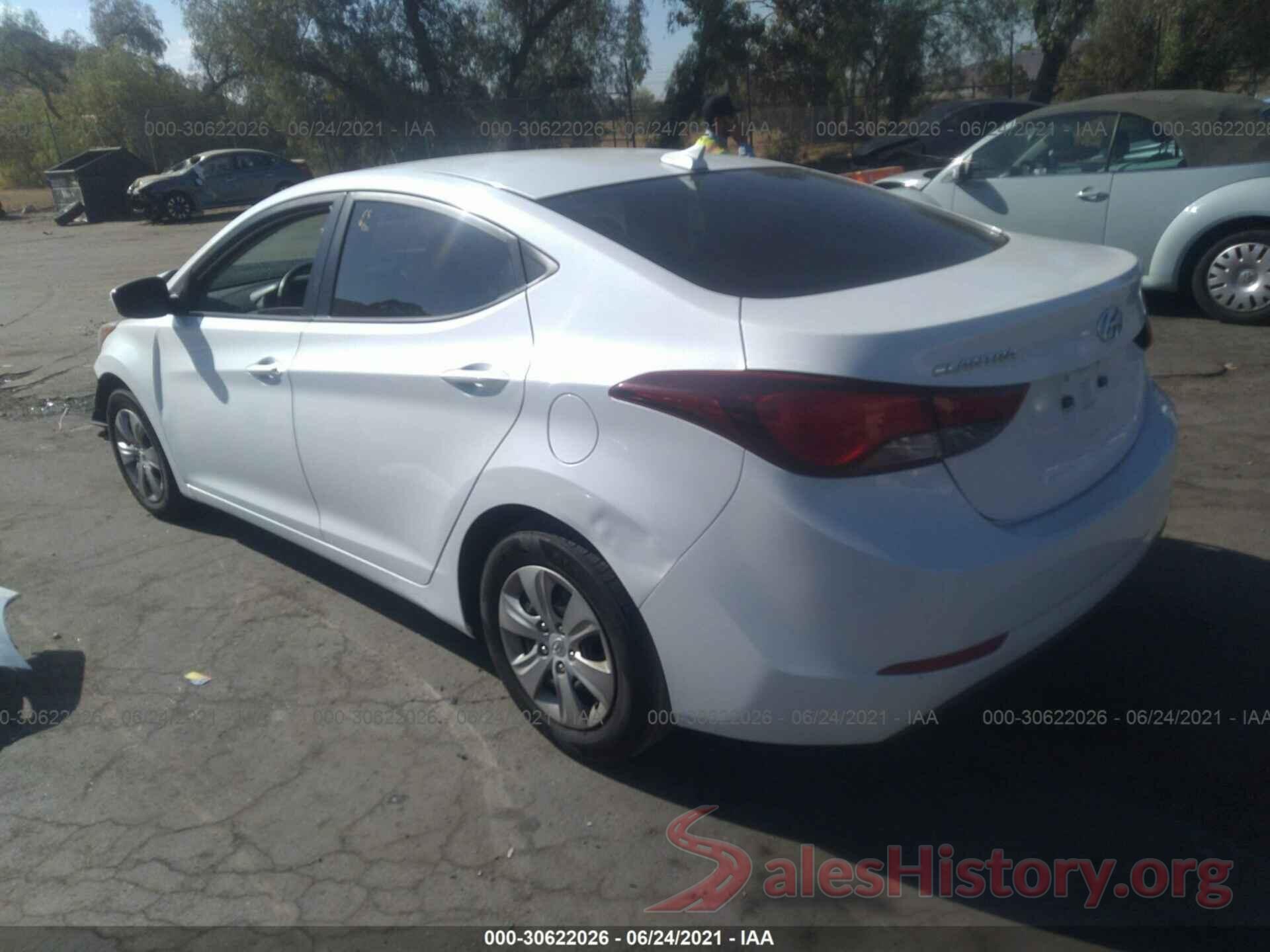 5NPDH4AE3GH695289 2016 HYUNDAI ELANTRA