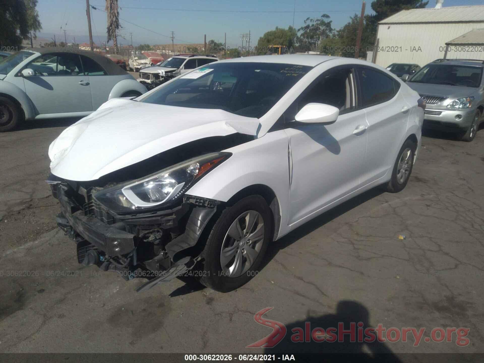 5NPDH4AE3GH695289 2016 HYUNDAI ELANTRA