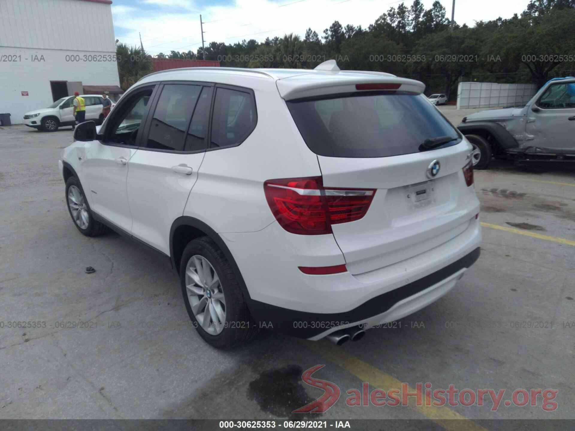 5UXWZ7C36H0X42198 2017 BMW X3