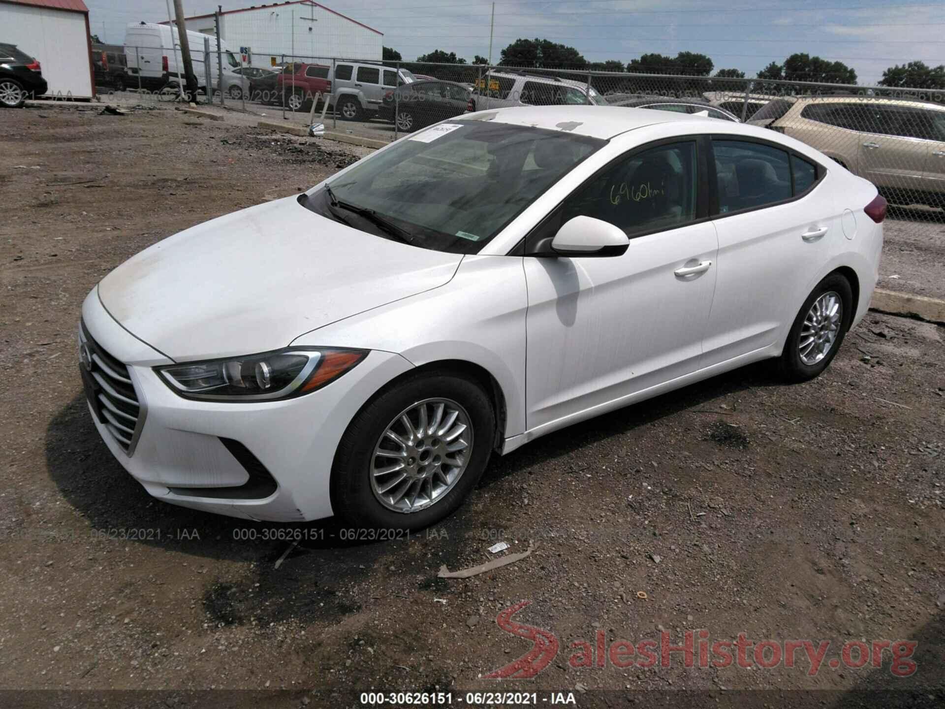 5NPD74LF9HH166164 2017 HYUNDAI ELANTRA