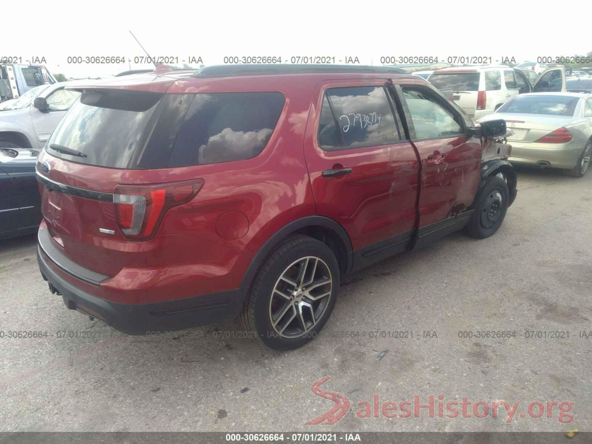 1FM5K8GT9JGC21583 2018 FORD EXPLORER