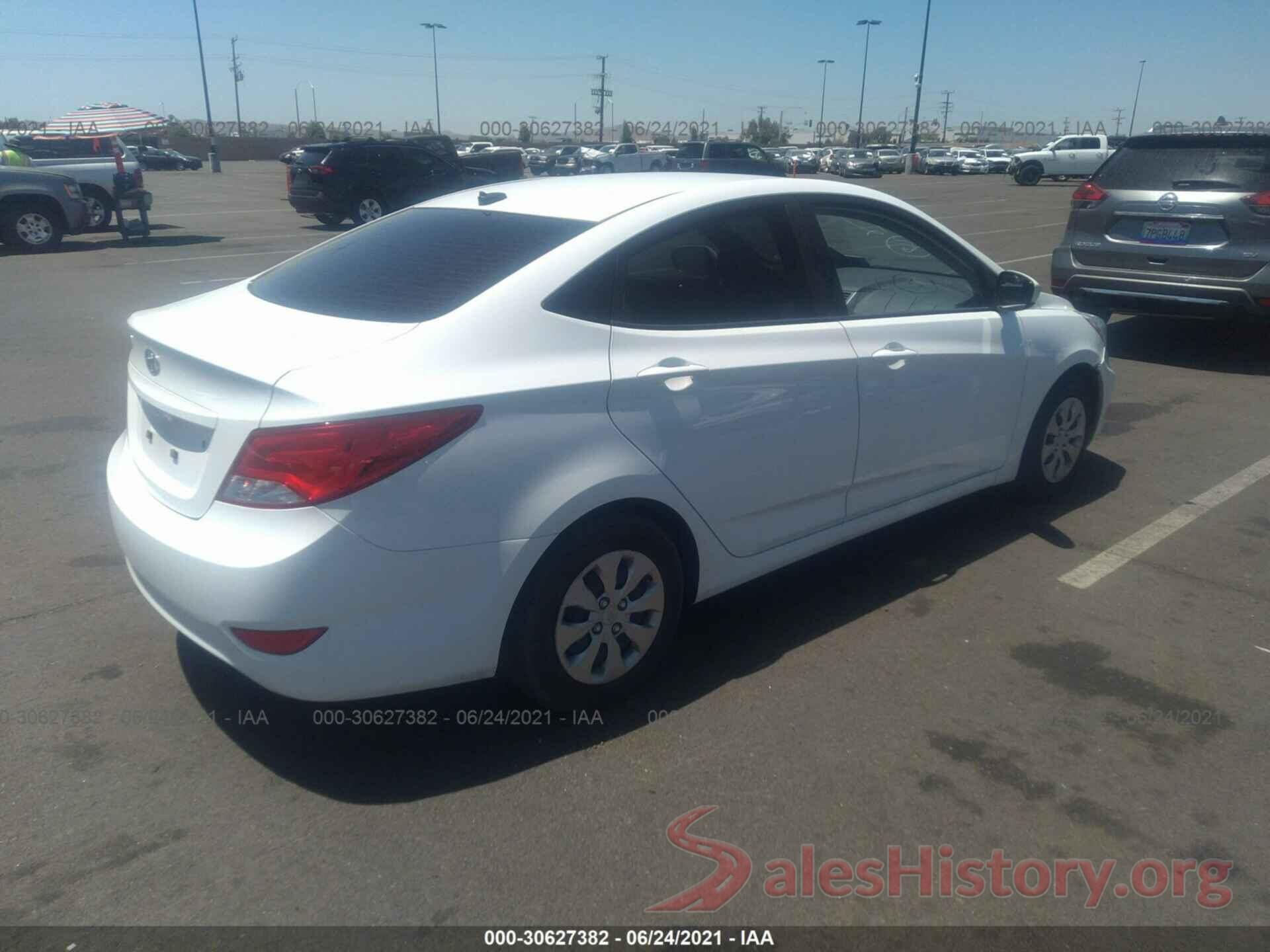 KMHCT4AE5GU944302 2016 HYUNDAI ACCENT