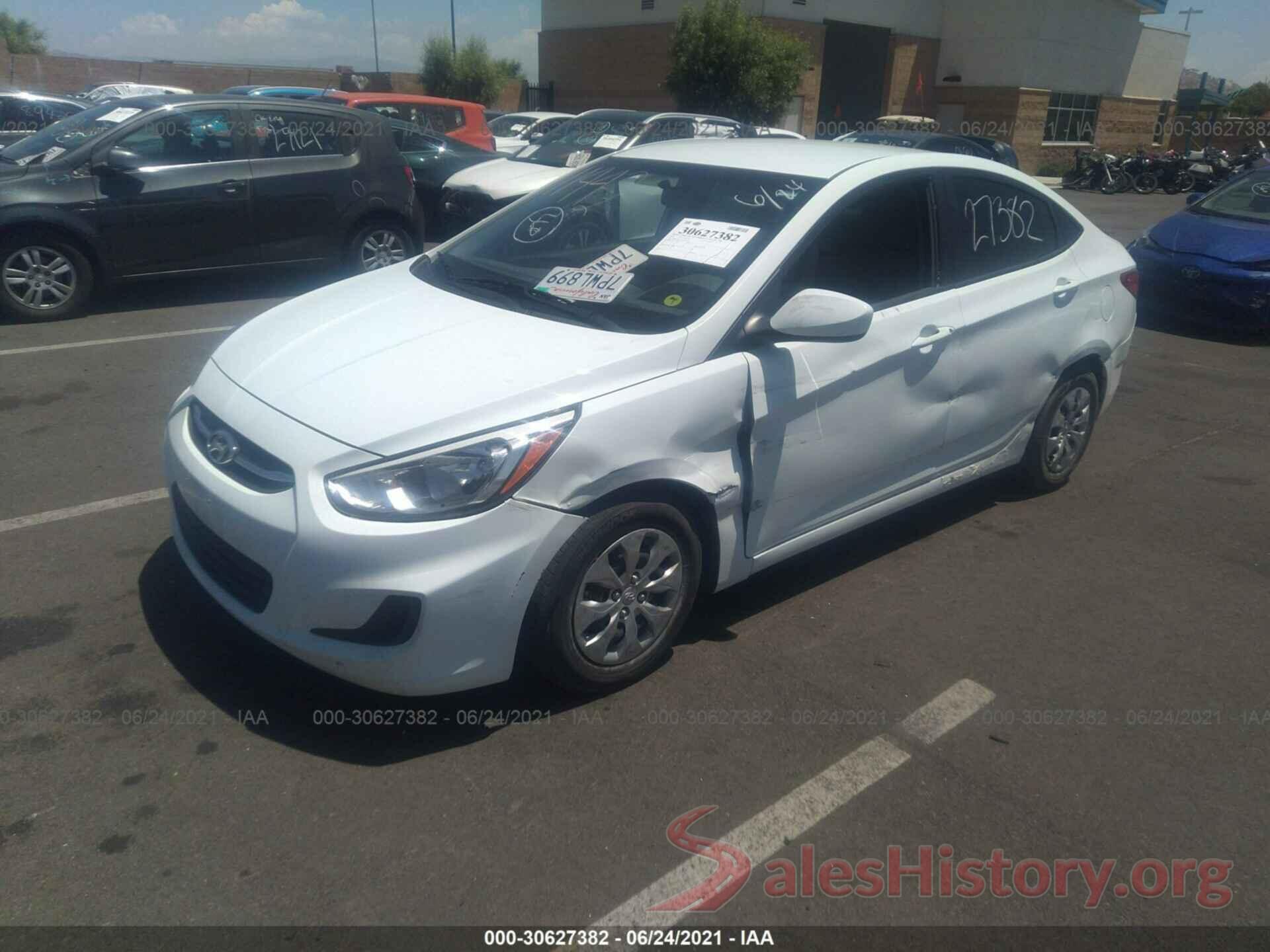 KMHCT4AE5GU944302 2016 HYUNDAI ACCENT